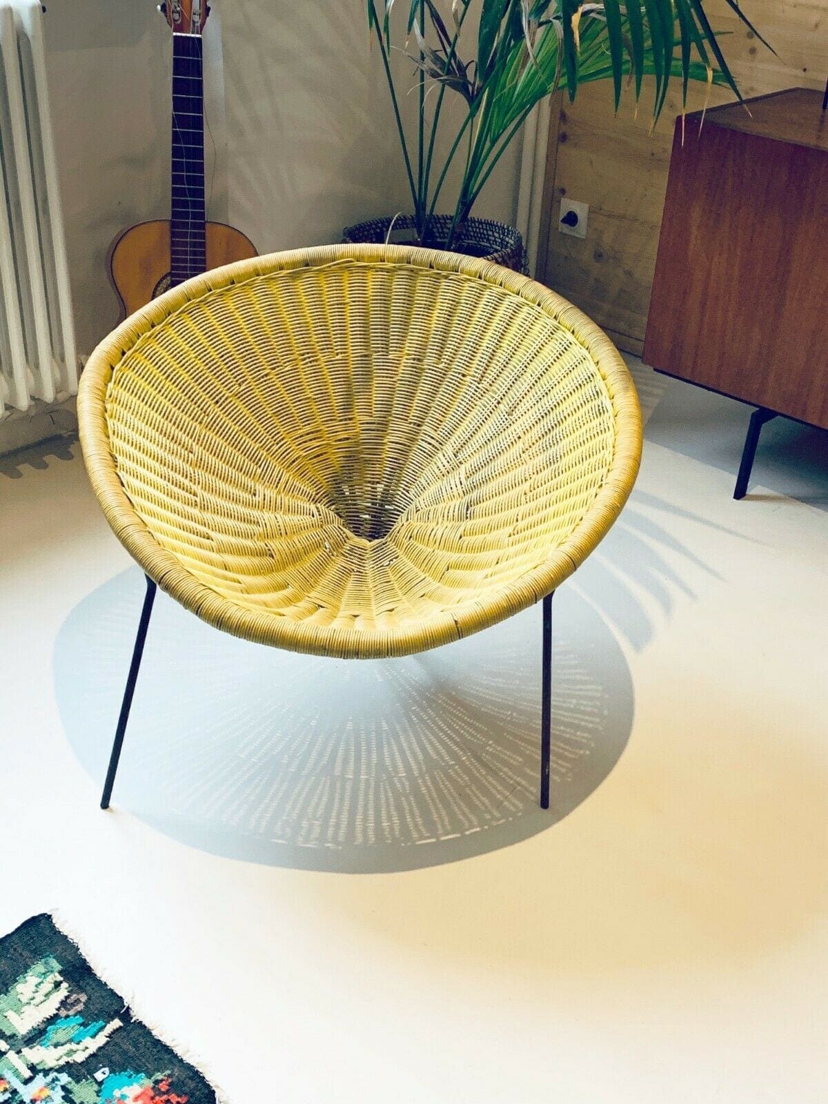 Fauteuil en rotin  modèle Club Chair – Circa 1950