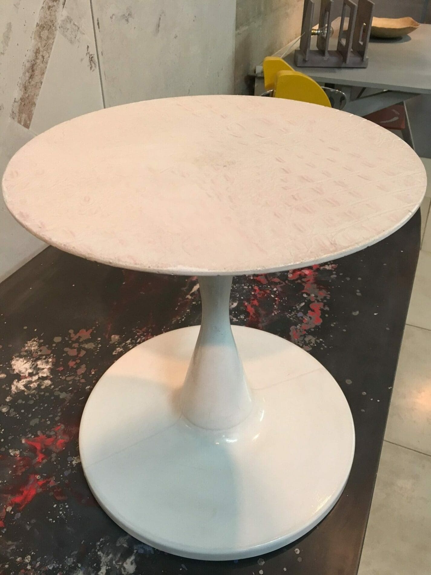 Francesco PASSANITI – Tabouret Tondo façon croco brillant, 2017