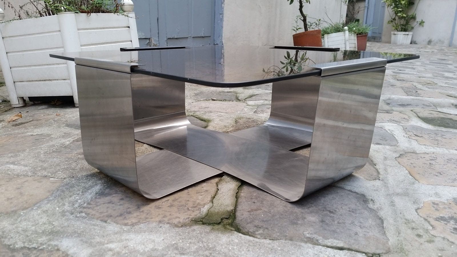 Francois MONNET – Table basse de salon / d’appoint, circa 1975