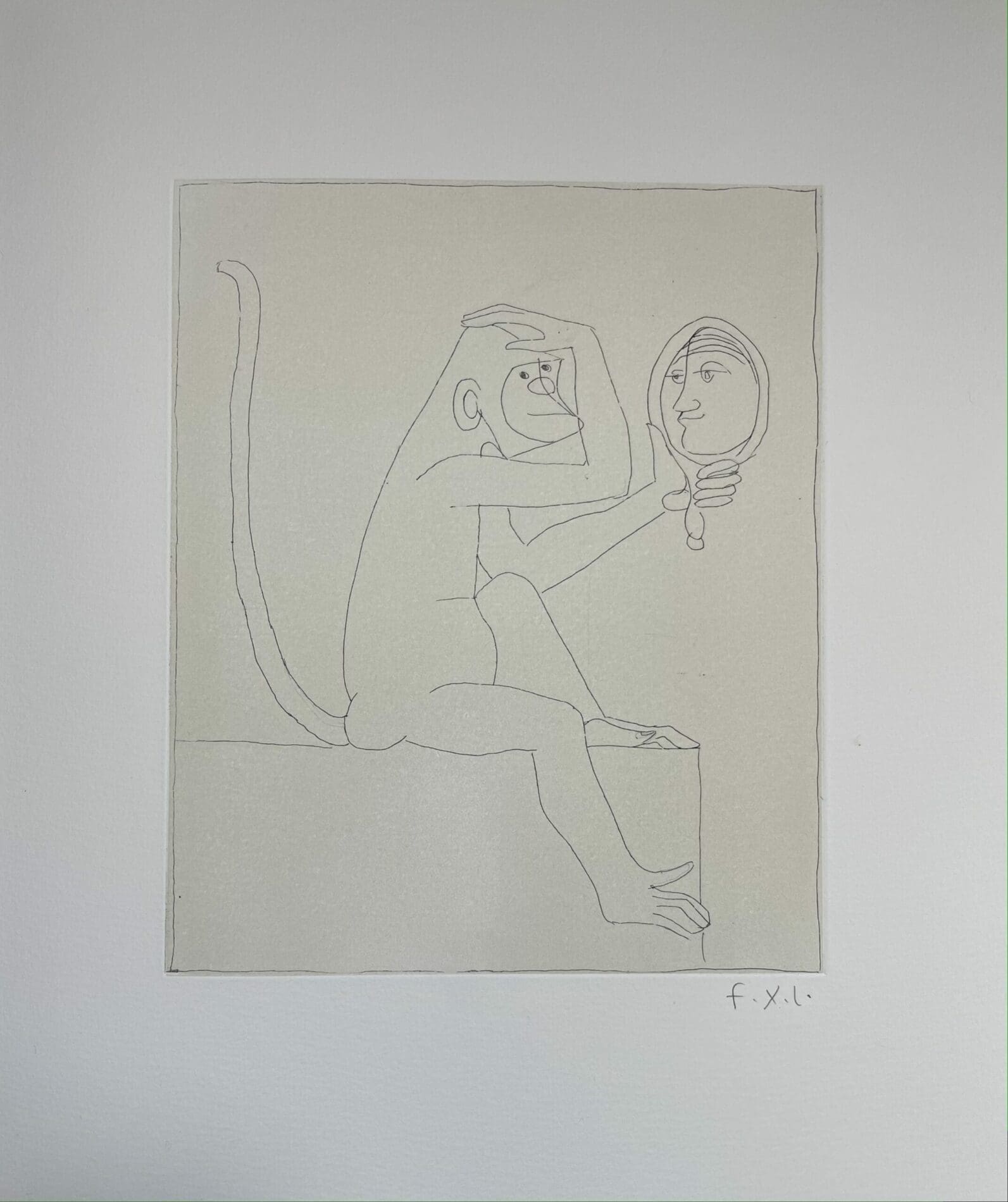 François-Xavier Lalanne (1927-2008) Estampe originale Le Singe