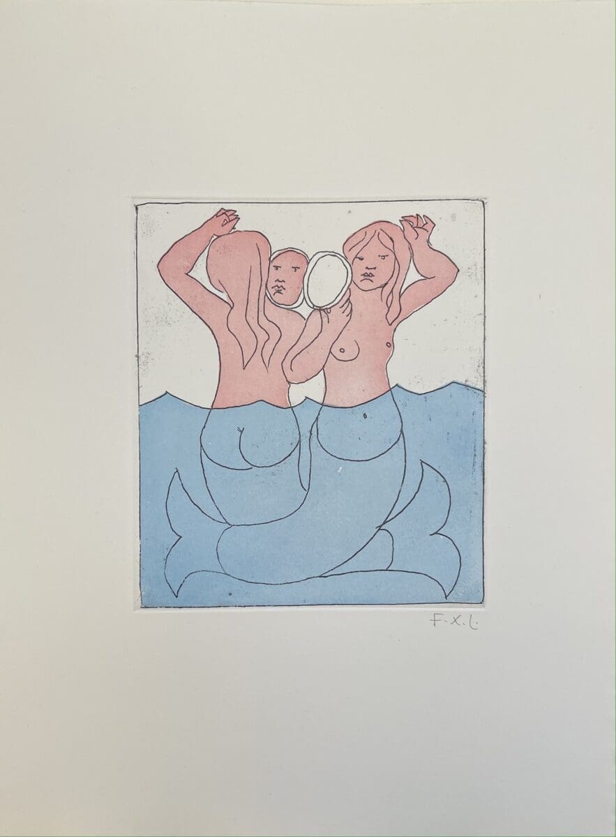 François-Xavier Lalanne (1927-2008) – The Mermaids, 2005 – aquatinte
