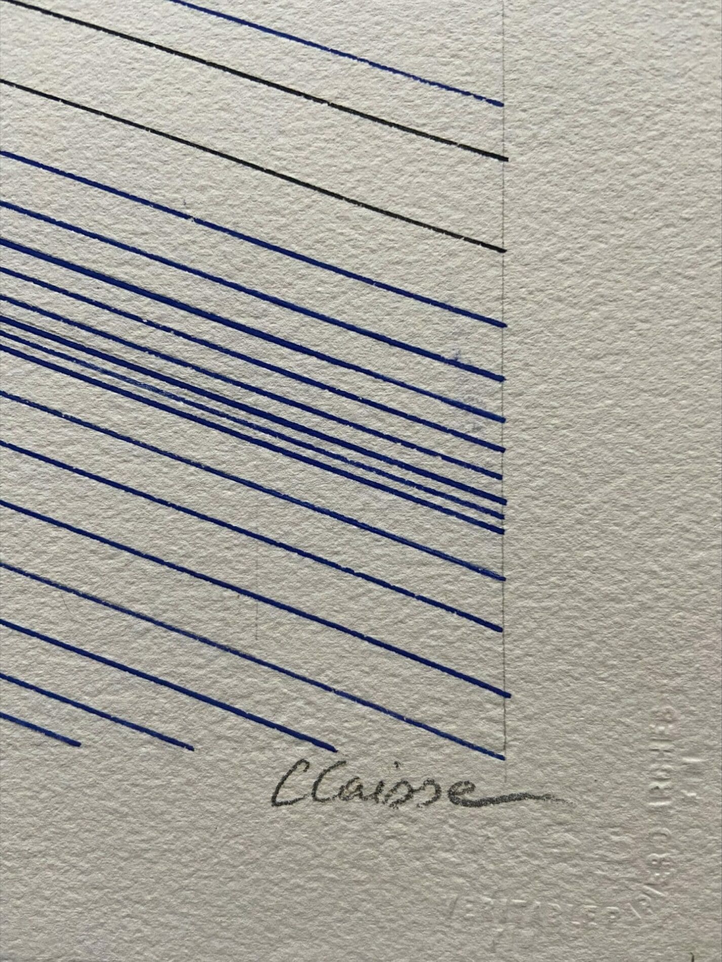 Geneviève Claisse – Sans titre composition géométrique (1970)