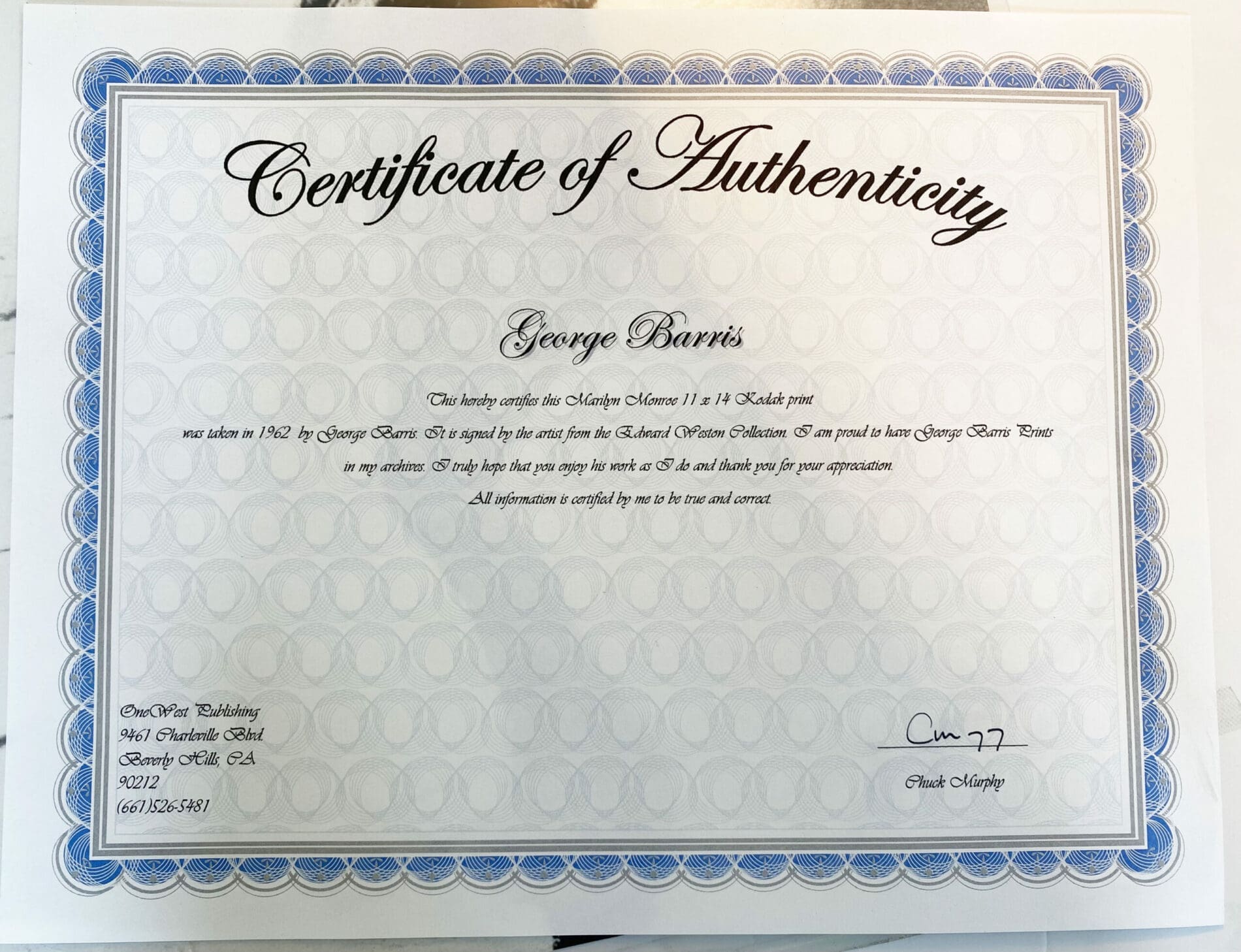 Georges Barris – Photographie de Marilyn Monroe, les pieds dans l&rsquo;eau (1962)