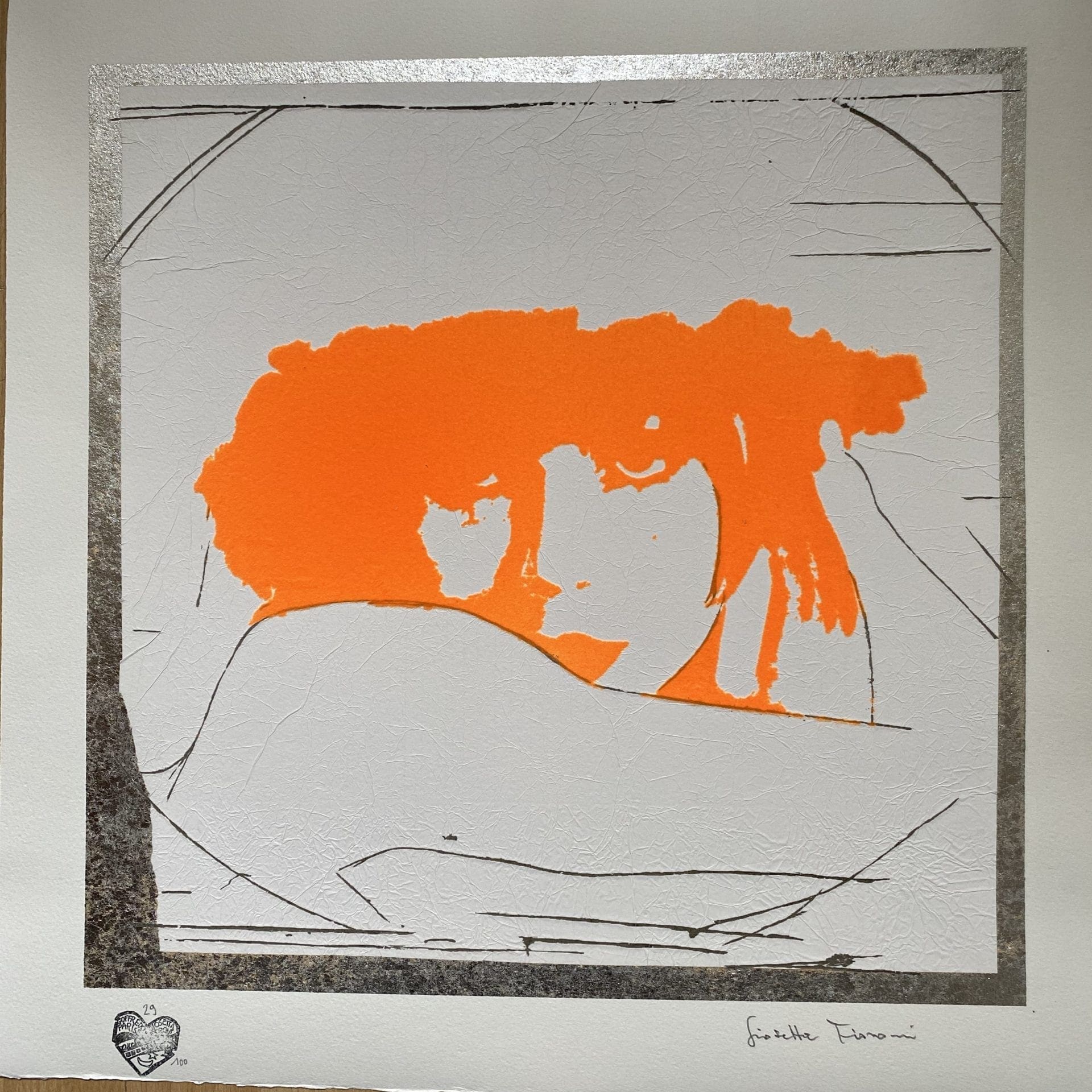 Giosetta Fioroni – Doppio Liberty Arancio (2004)