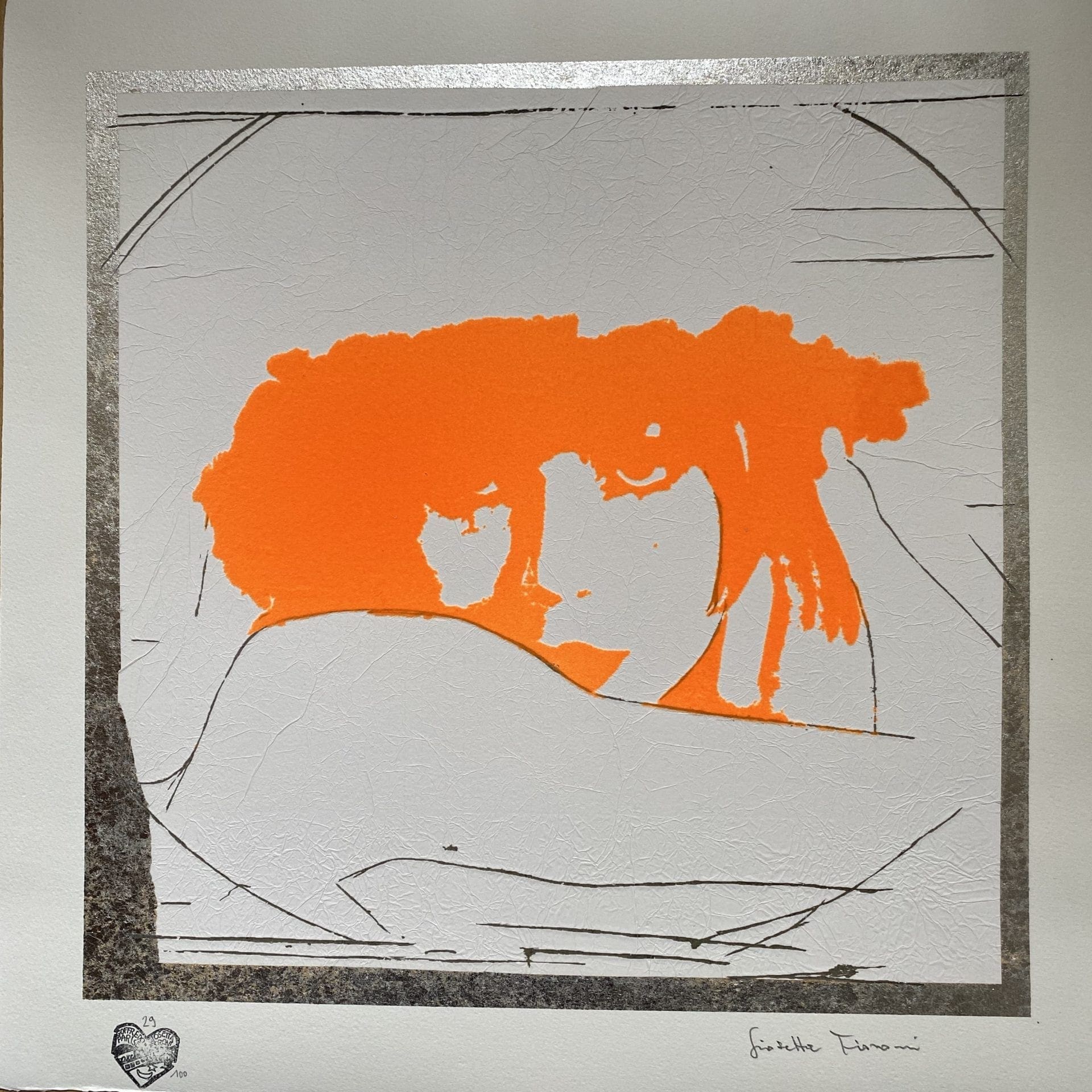 Giosetta Fioroni – Doppio Liberty Arancio (2004)