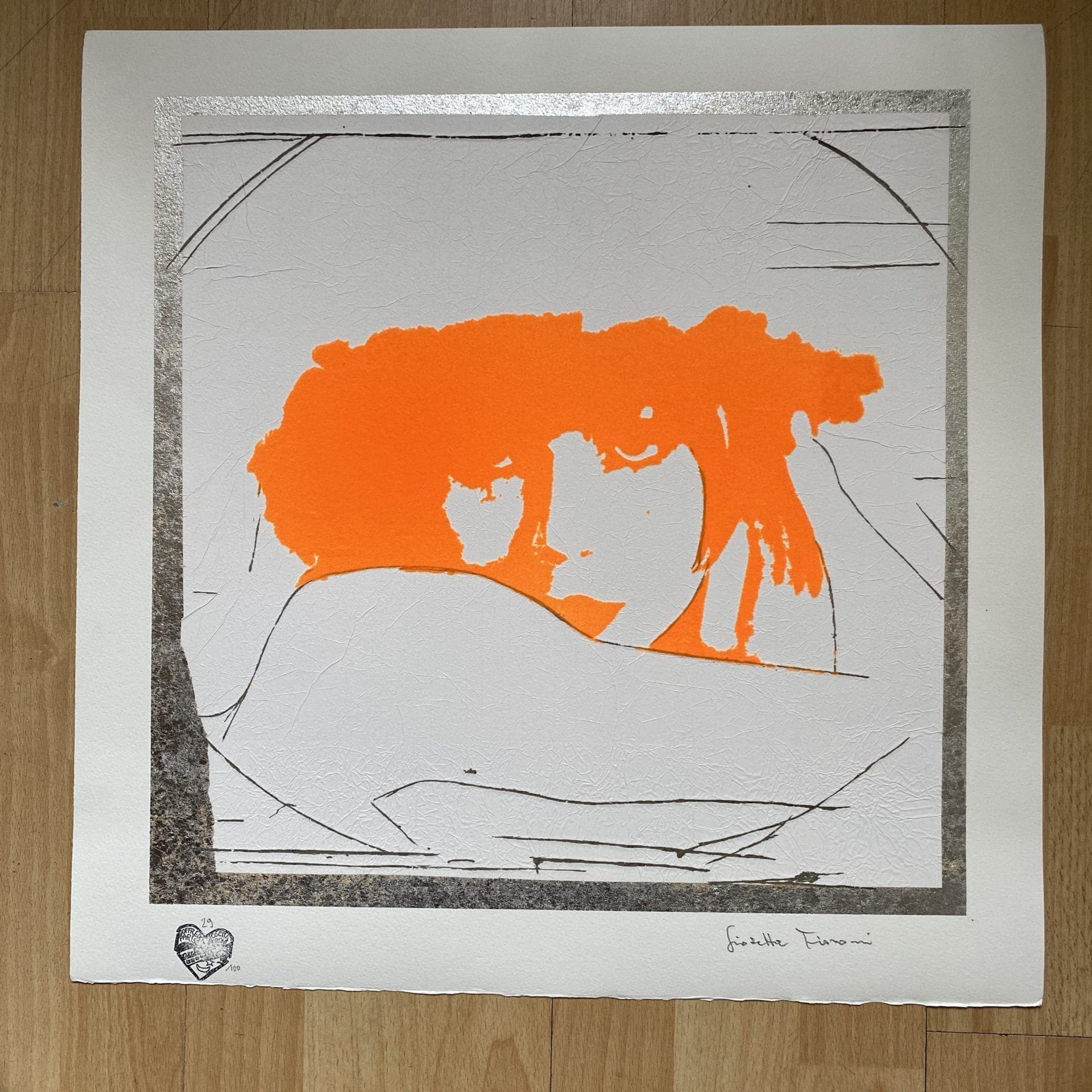 Giosetta Fioroni – Doppio Liberty Arancio (2004)