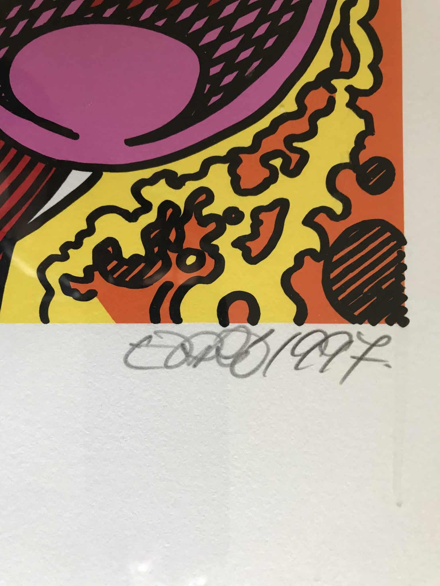 Erró – Lithographie Love Queen, série Femmes Fatales