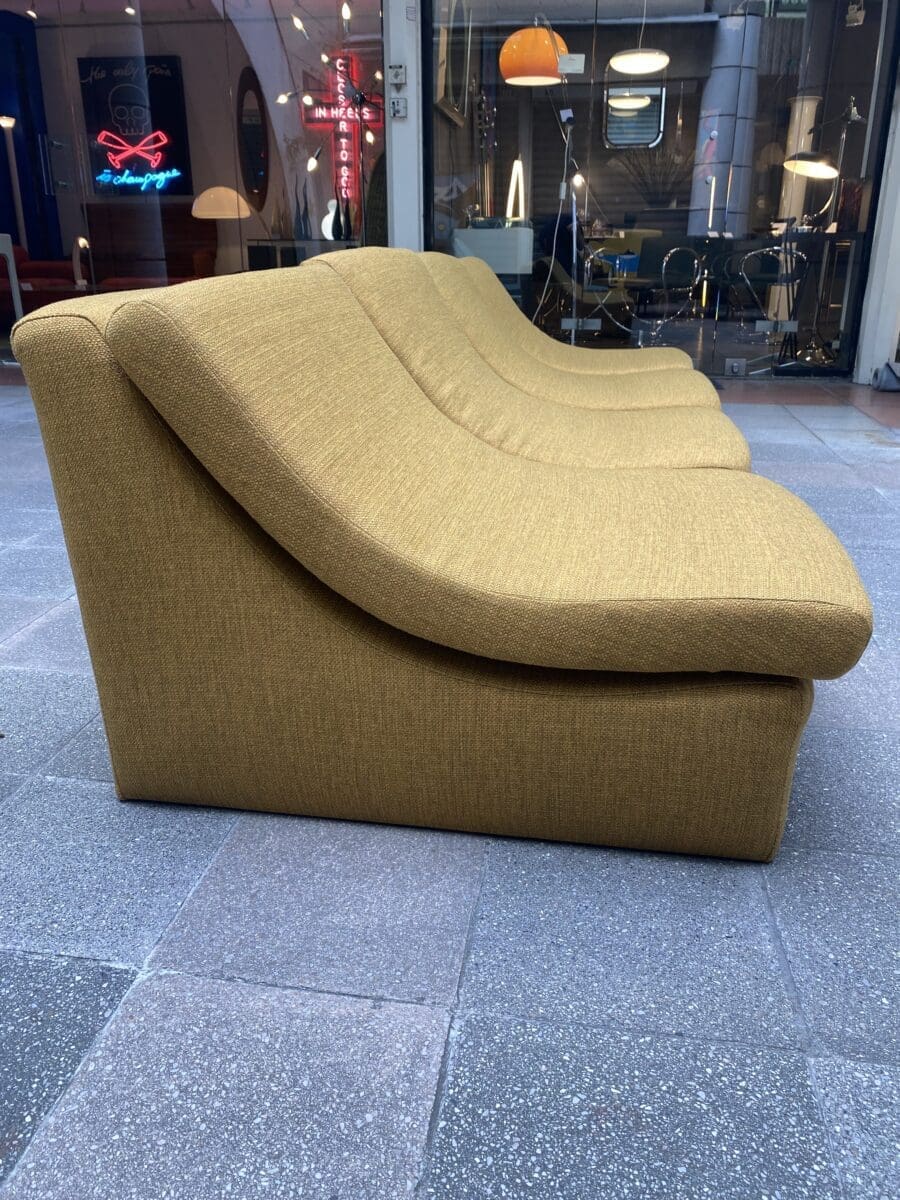 Canapé Soft modulable en tissu Kvadrat, inspiré de Guy Lefèvre, circa 1972
