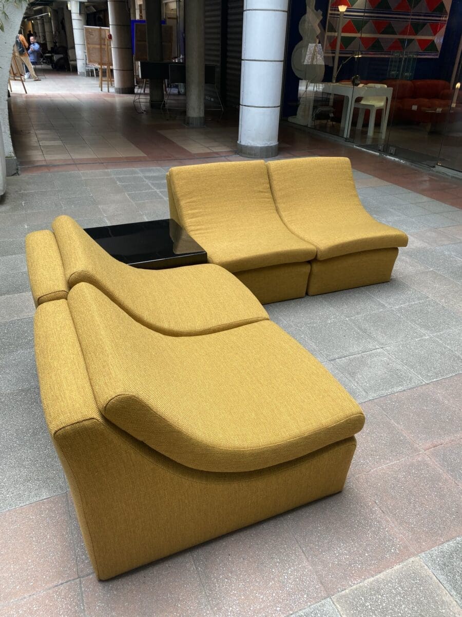 Canapé Soft modulable en tissu Kvadrat, inspiré de Guy Lefèvre, circa 1972