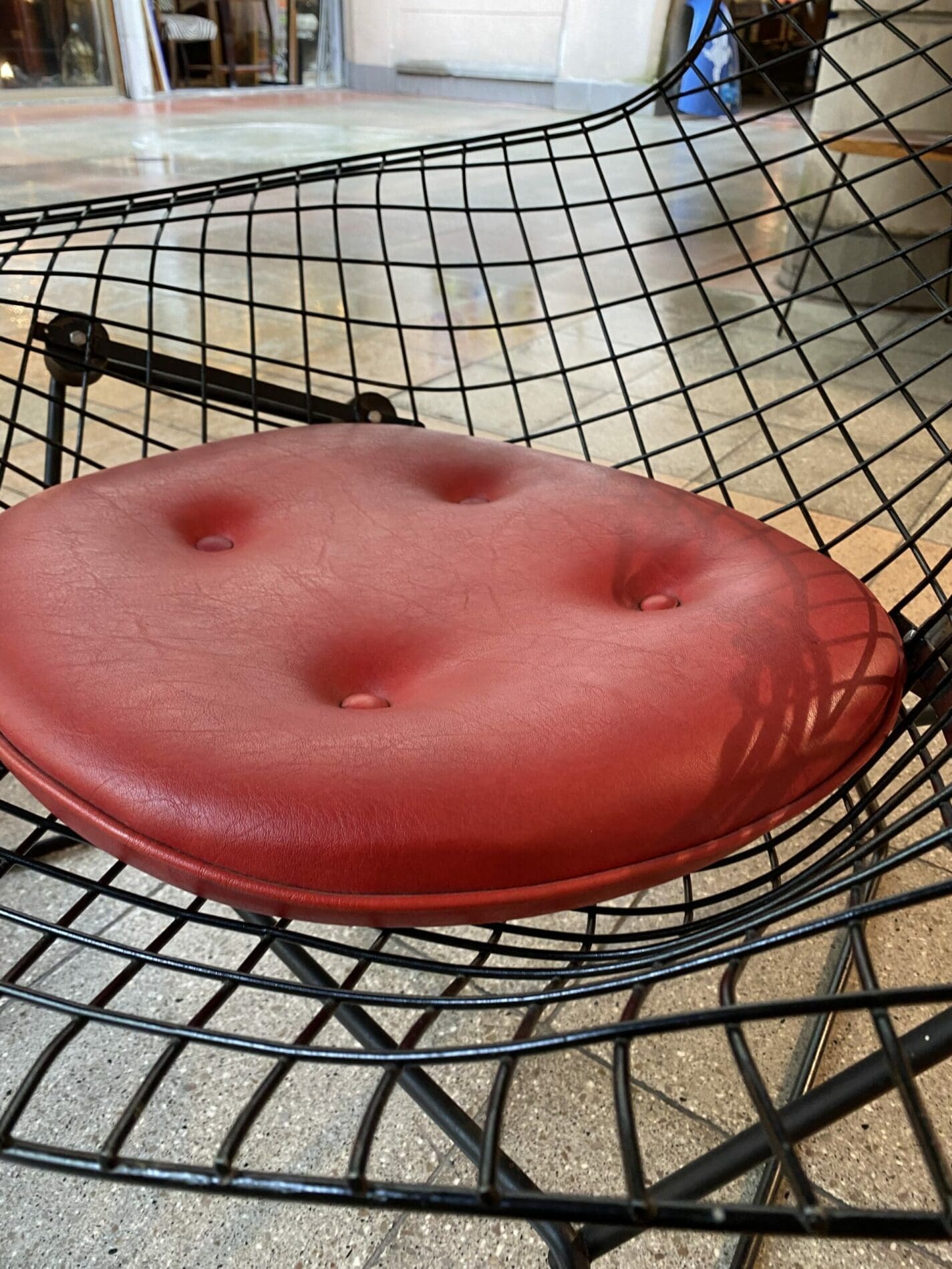 Harry Bertoia – Fauteuil « Bird Chair » avec Ottoman – Première Édition