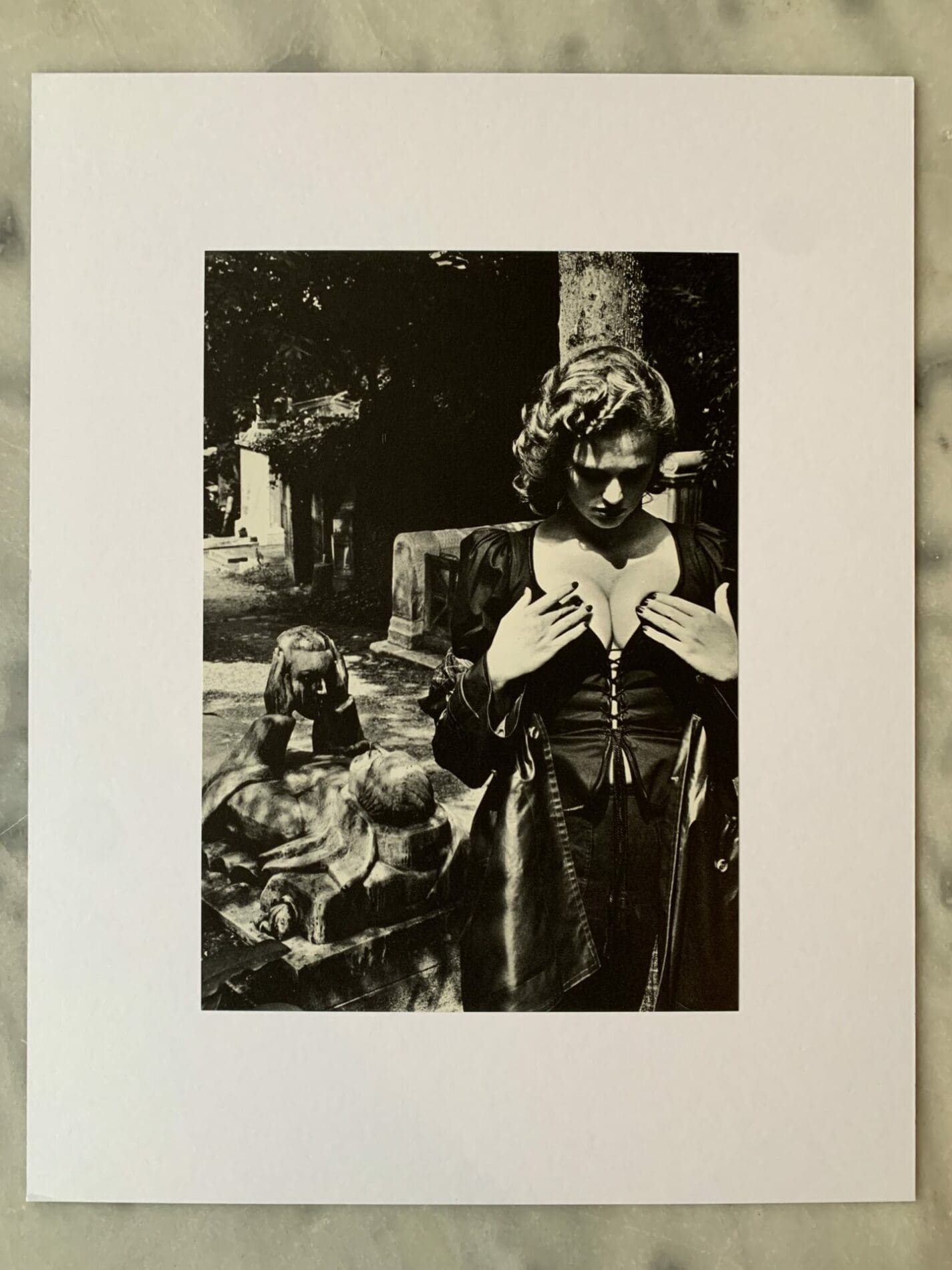 Helmut Newton – Père Lachaise, Tomb of Talma, Paris