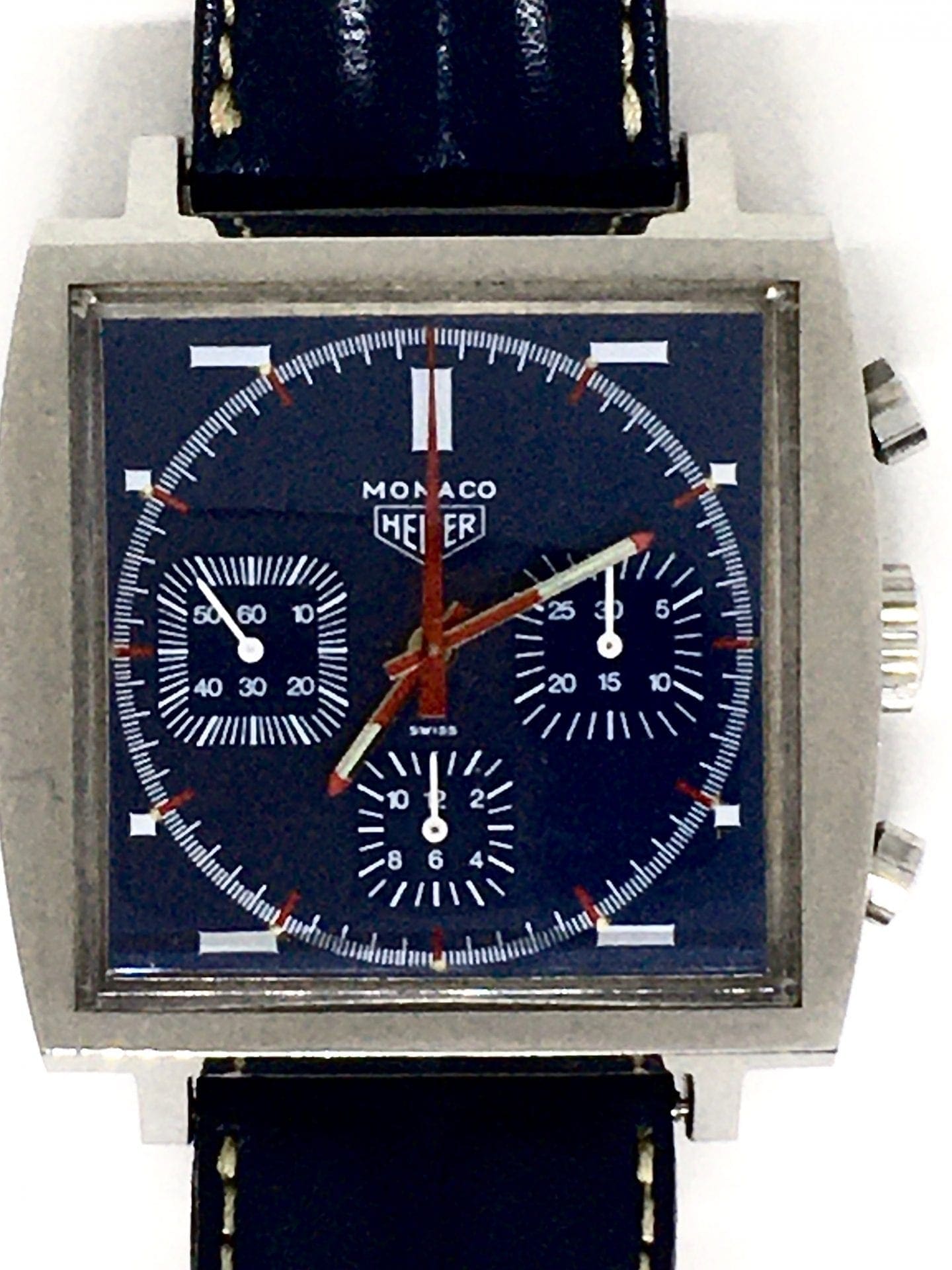 montre Heuer Monaco – Bracelet Cuir – Circa 1970
