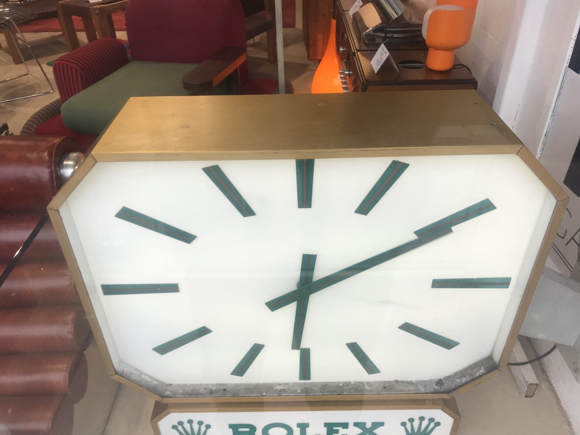 Horloge duoface de distributeur ROLEX