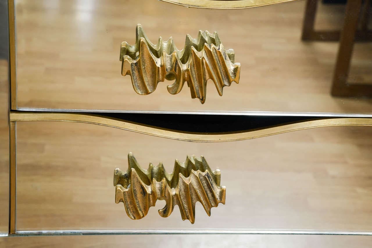 Commode miroir italienne trois tiroirs – 1969