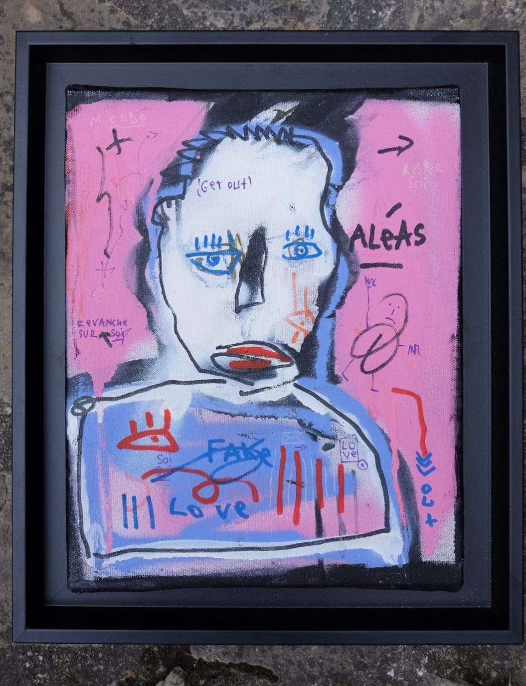 Jazzu – GET OUT, acrylique et techniques mixtes (2019)