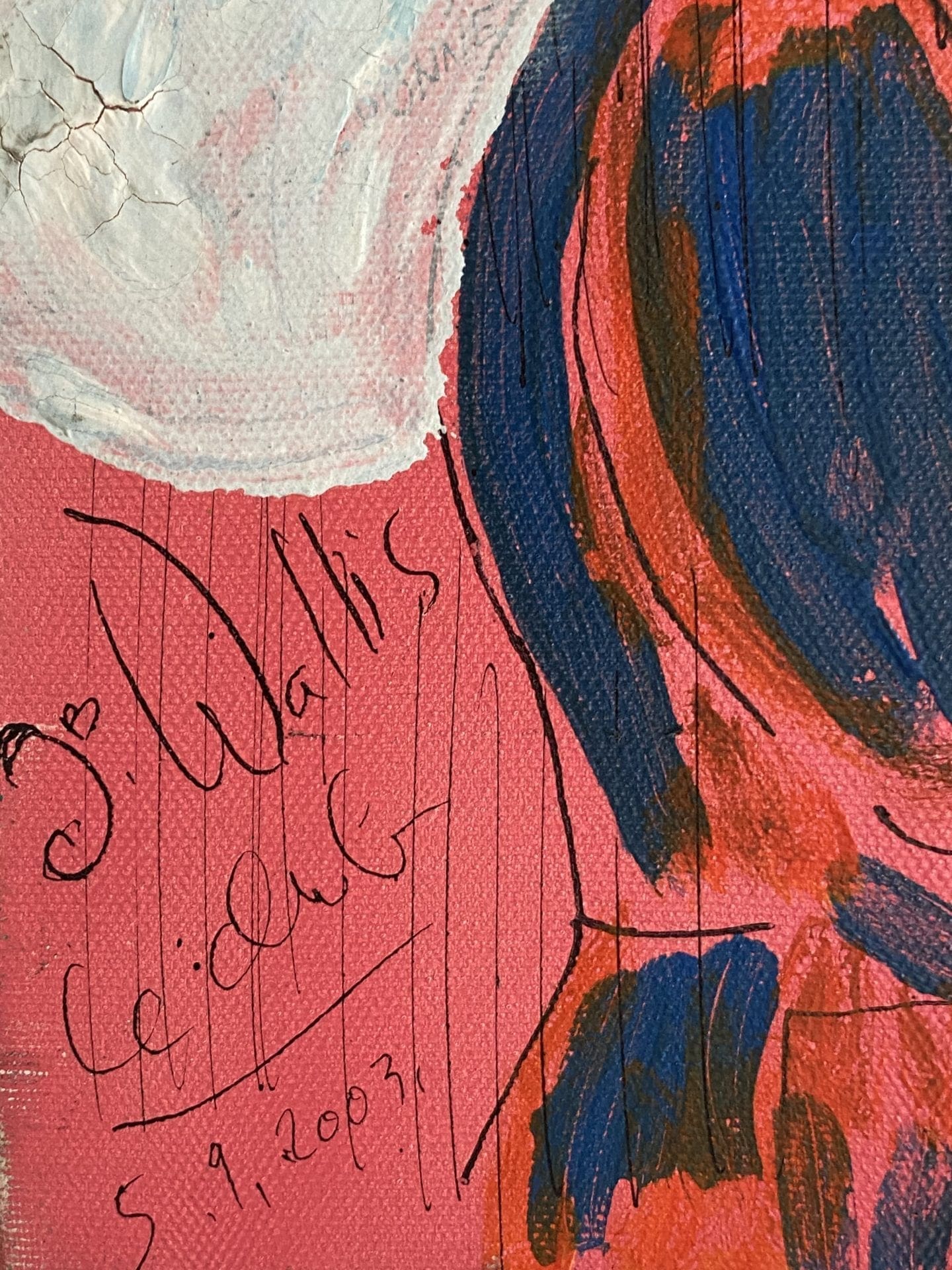  Jean Wallis – Le club – Acrylique sur toile