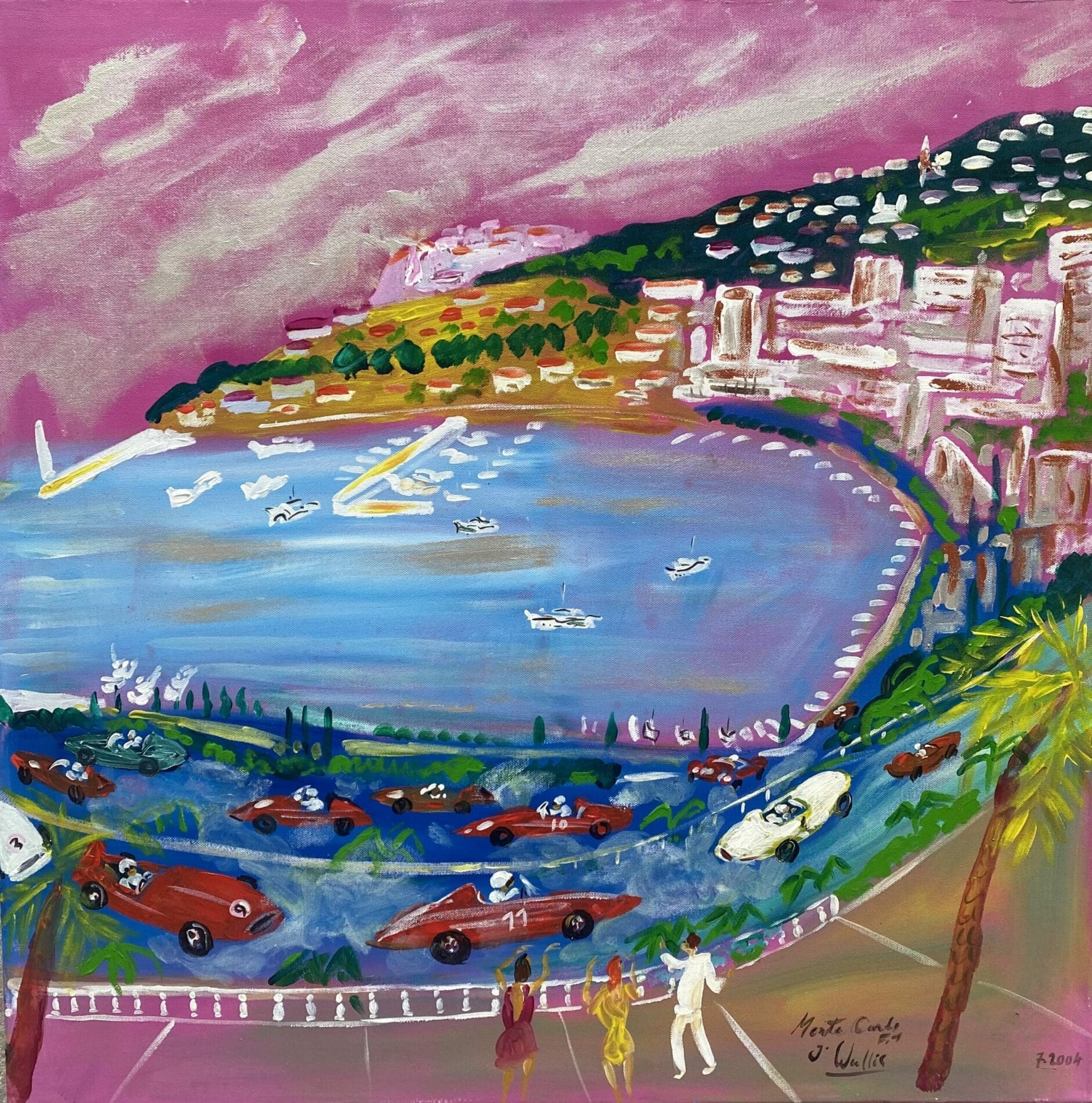 Monte Carlo – Acrylique sur toile de Jean Wallis
