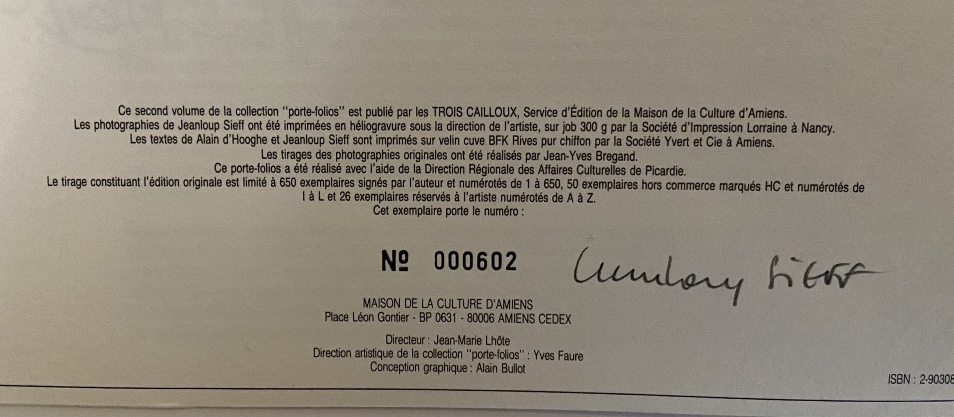 Jeanloup Sieff – Porte-folios de paysages (Édition limitée numérotée, 1988)