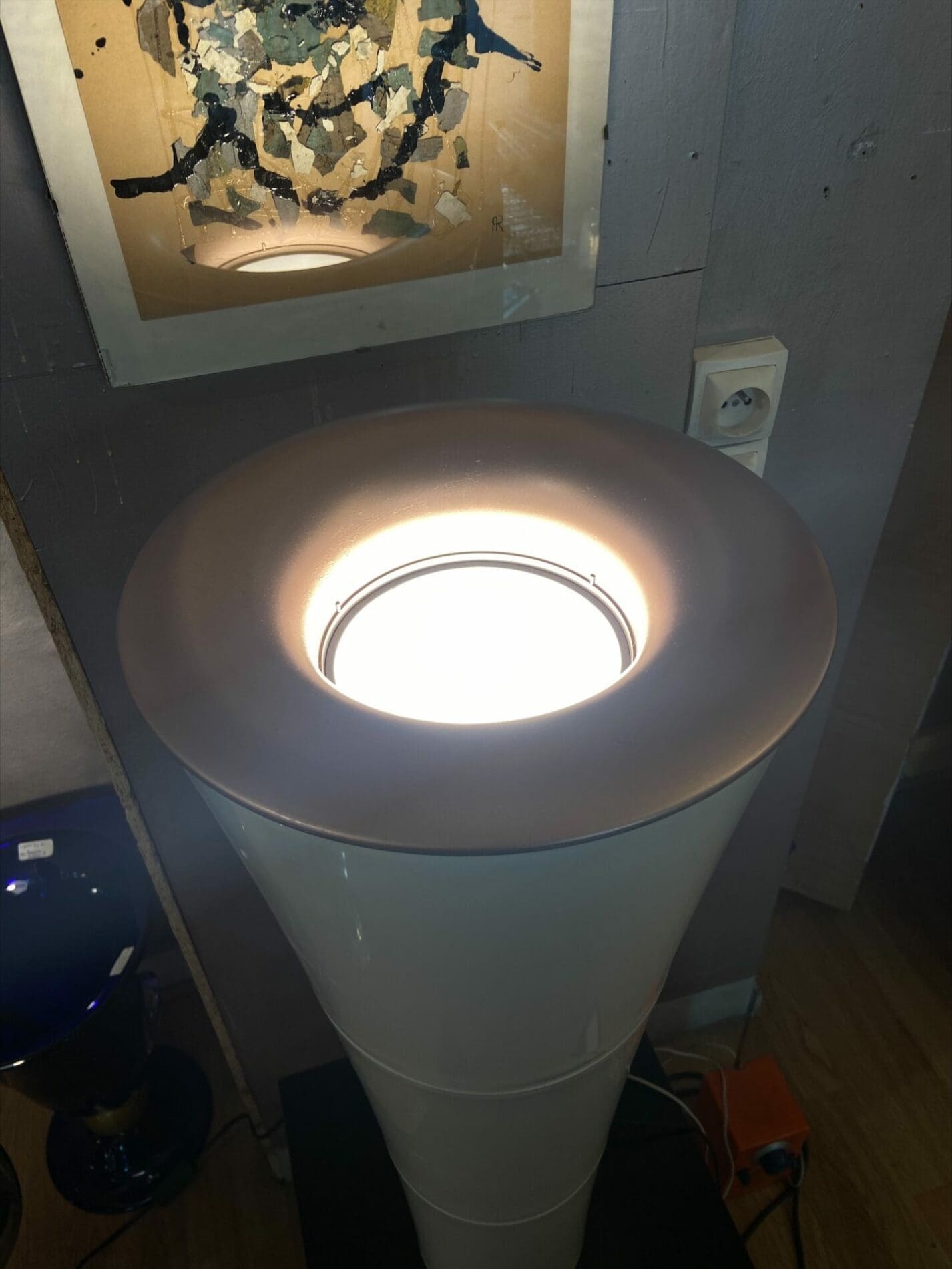 Kaoyi Flacha – Lampe de sol torche années 1980