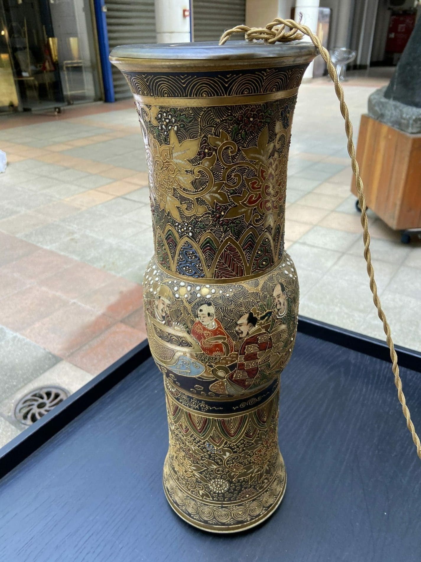 Lampe de Satsuma – Porcelaine du Japon (circa 1930)