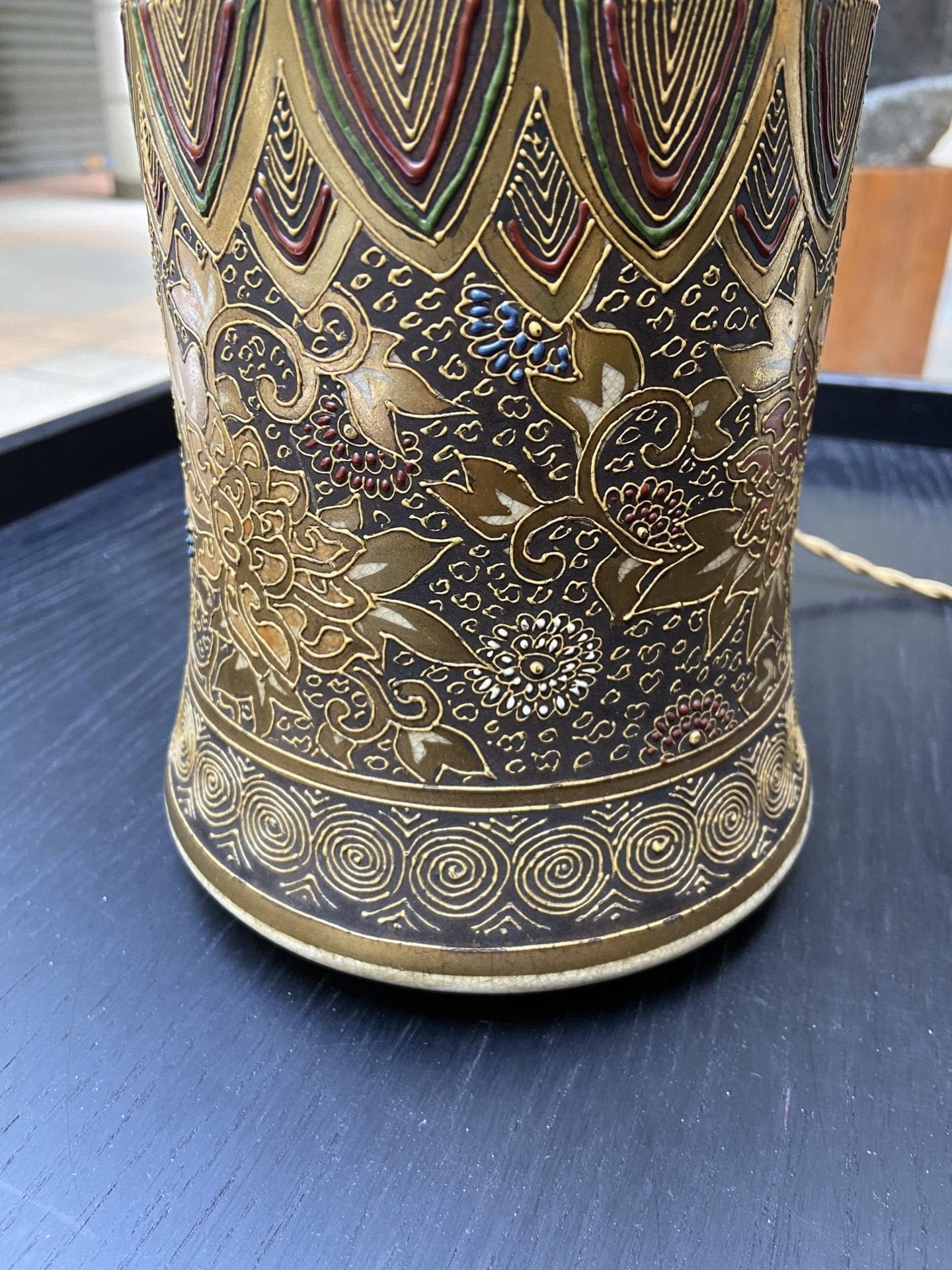 Lampe de Satsuma – Porcelaine du Japon (circa 1930)