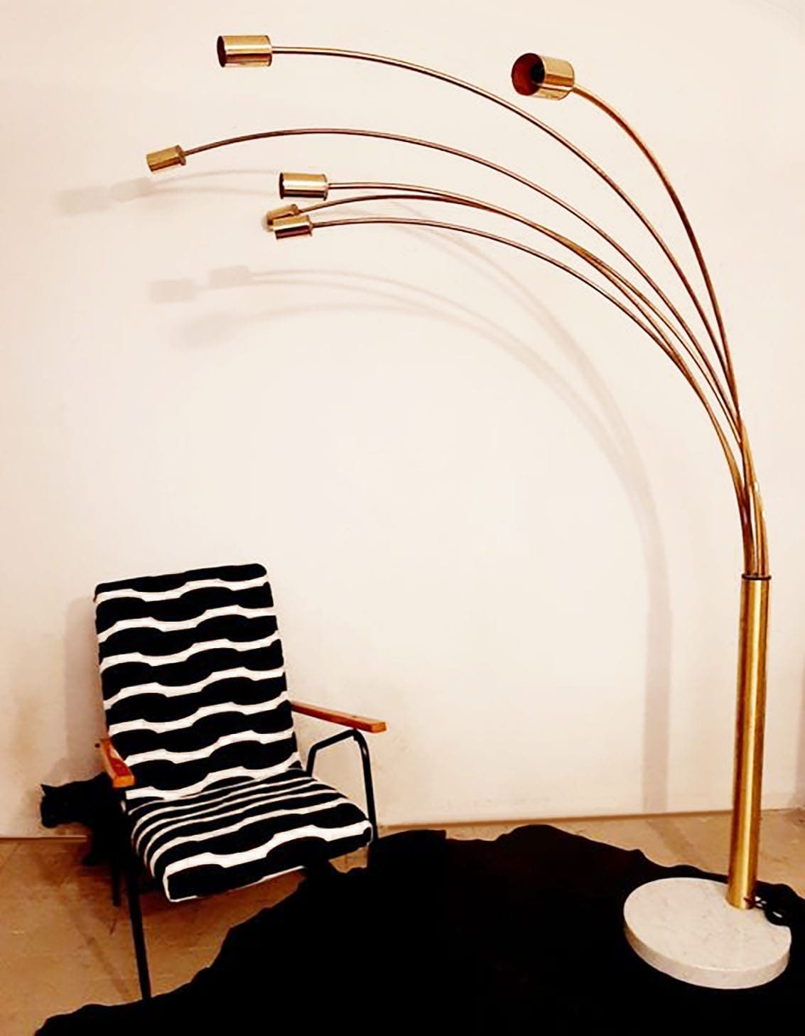 Lampadaire de parquet design italien, circa 1975