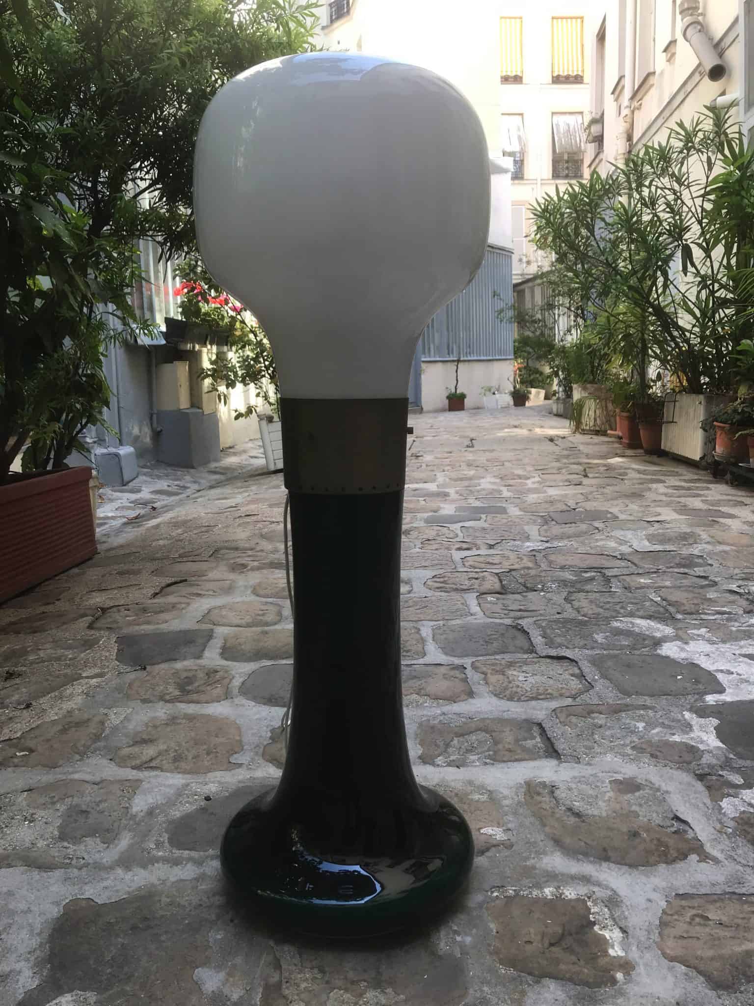 Lampe de parquet en verre de Murano