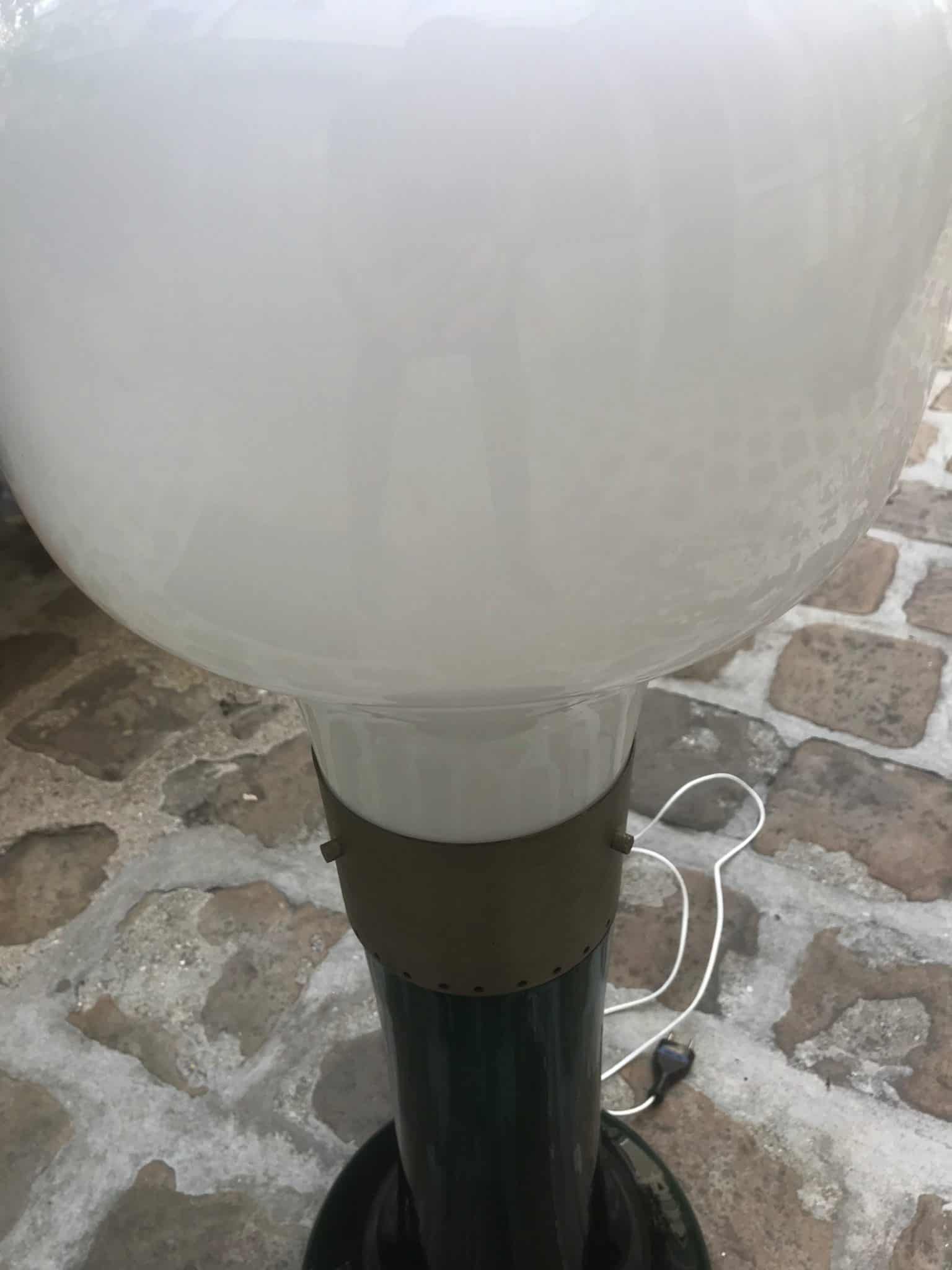 Lampe de parquet en verre de Murano