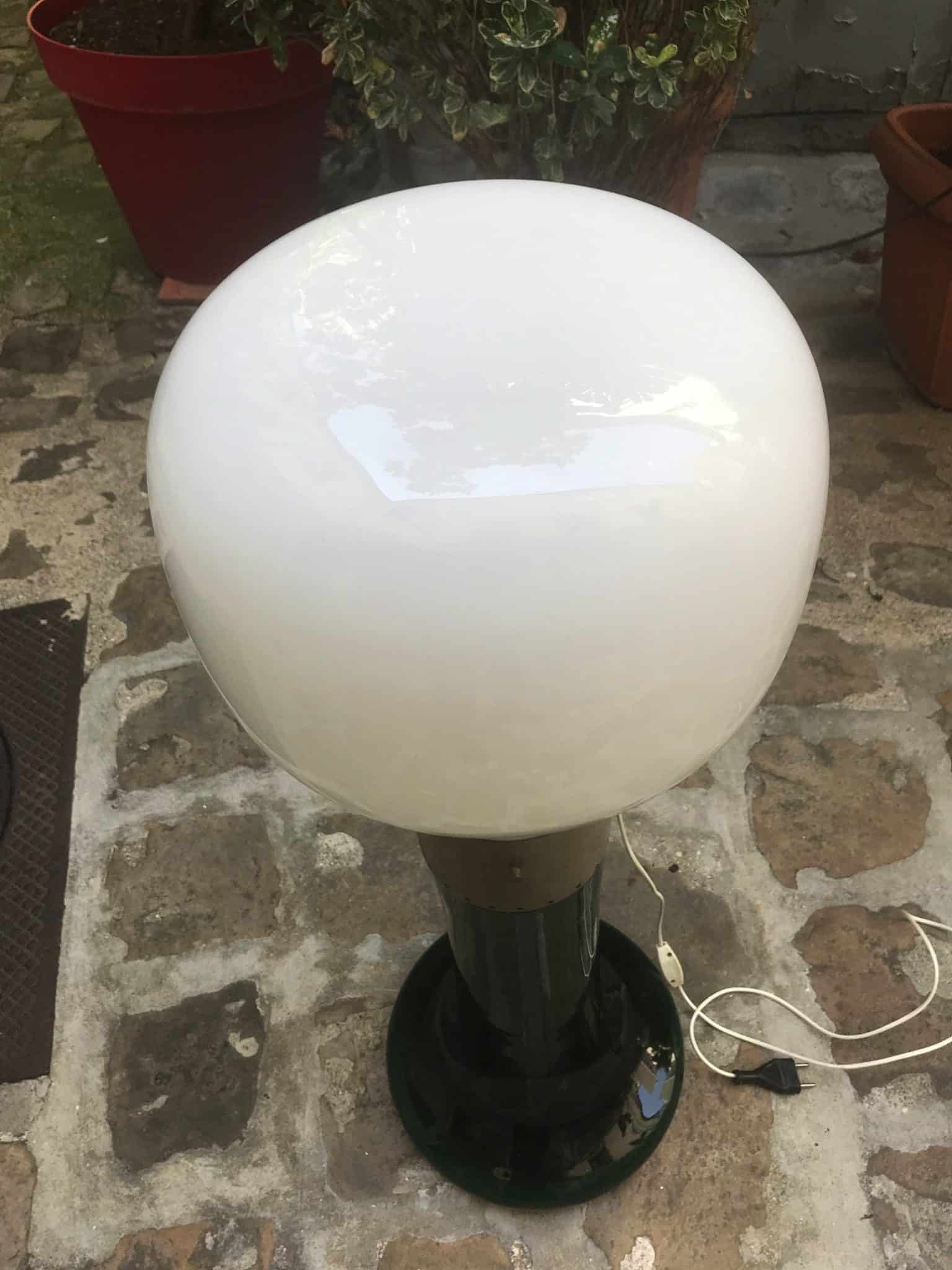 Lampe de parquet en verre de Murano