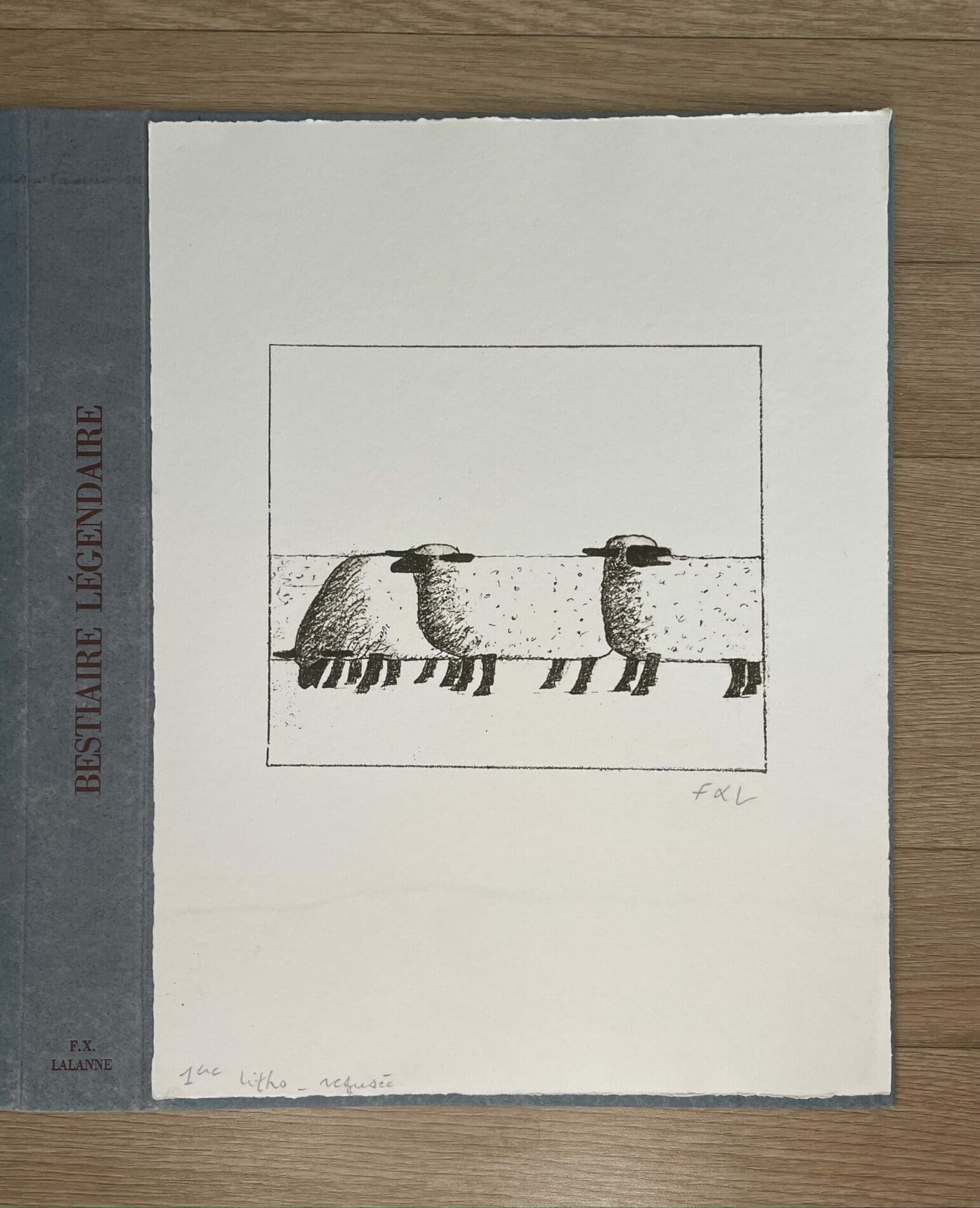 François-Xavier Lalanne – Les moutons – Épreuve unique d&rsquo;essai  (2004)