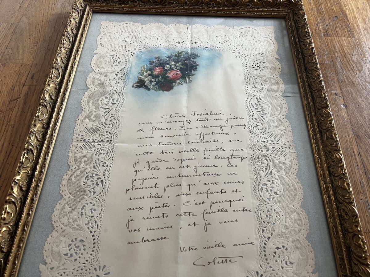 Joséphine Baker : Lettre autographe de Colette signée (circa 1936)