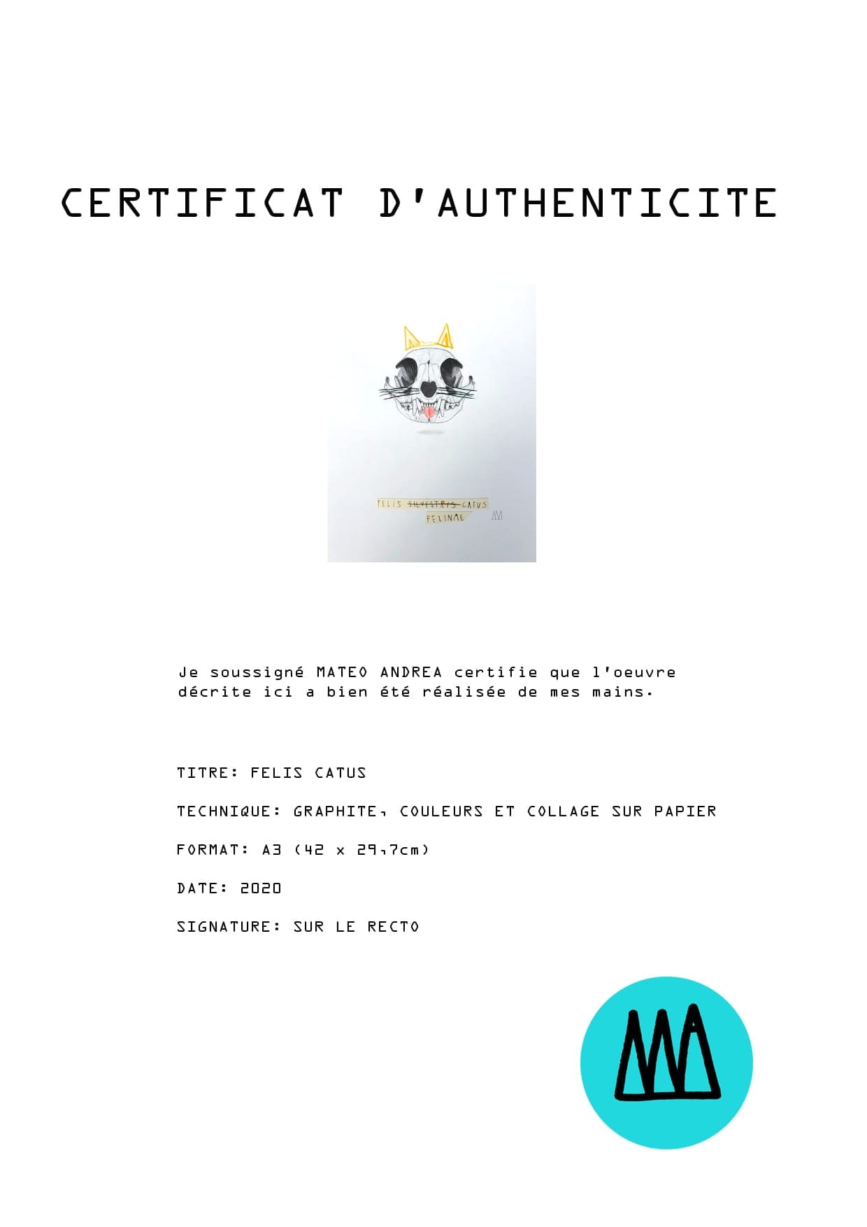 Mateo Andrea – Felis Catus (2020)