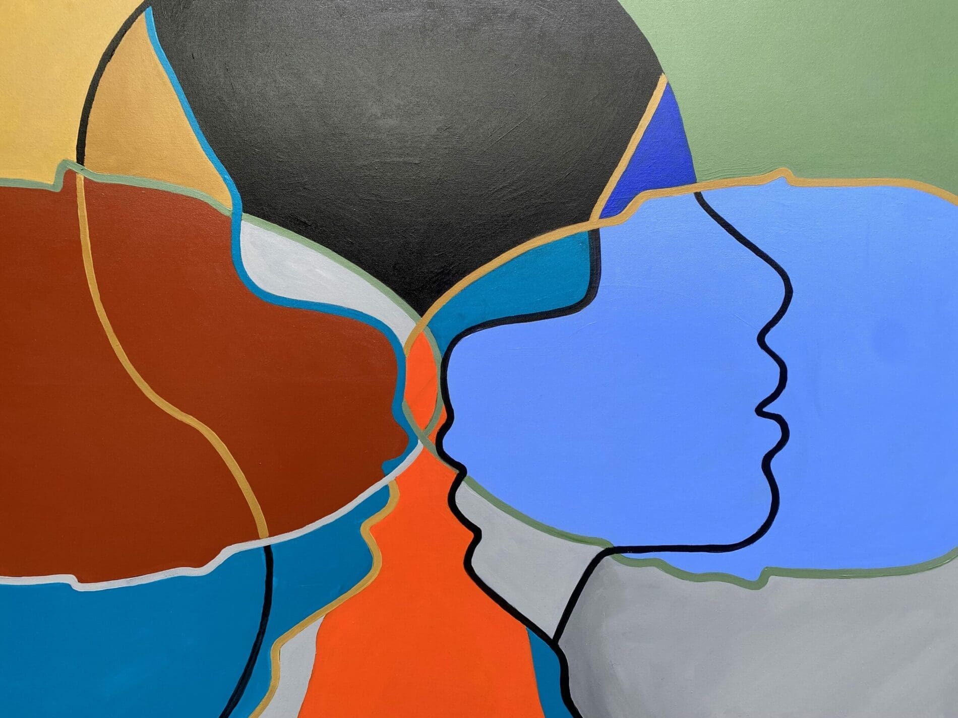 Œuvre Contemporaine de Marie Bec – Technique Mixte sur Toile, 2022
