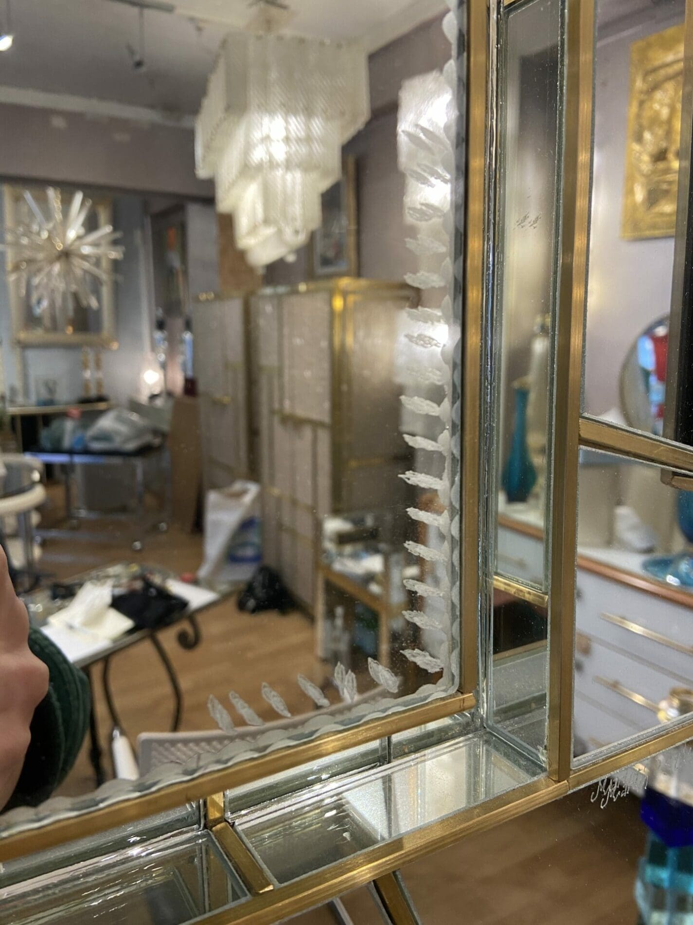 Martin Studio – Miroir noir et rouge