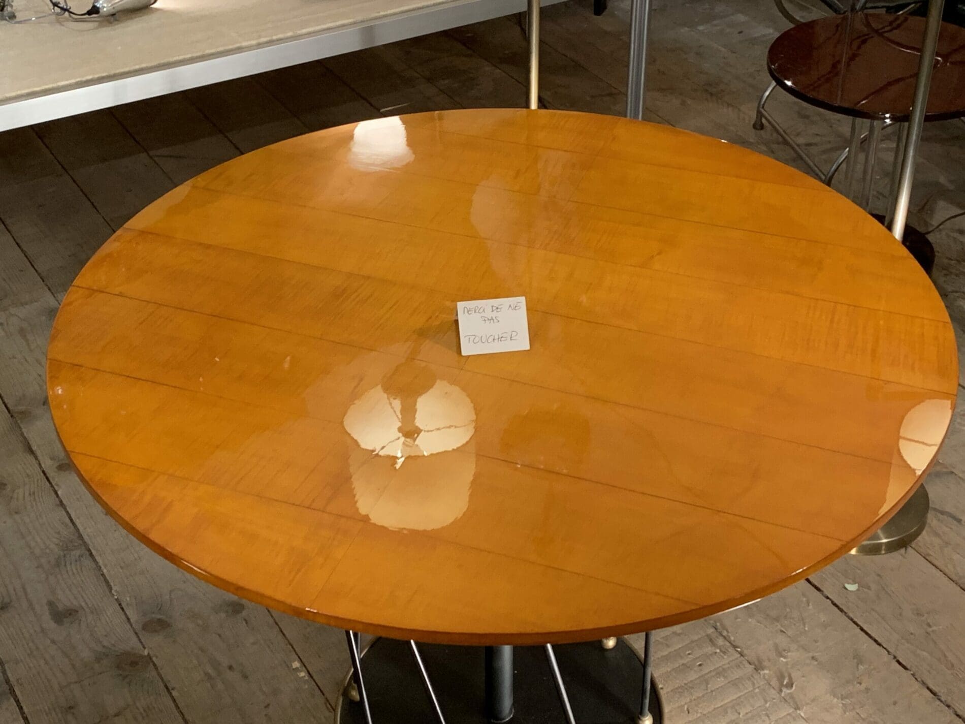 Table basse ou haute Martin et Guénier en sycomore