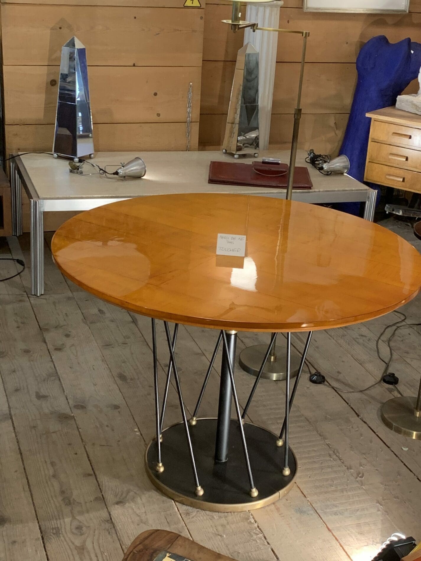 Table basse ou haute Martin et Guénier en sycomore