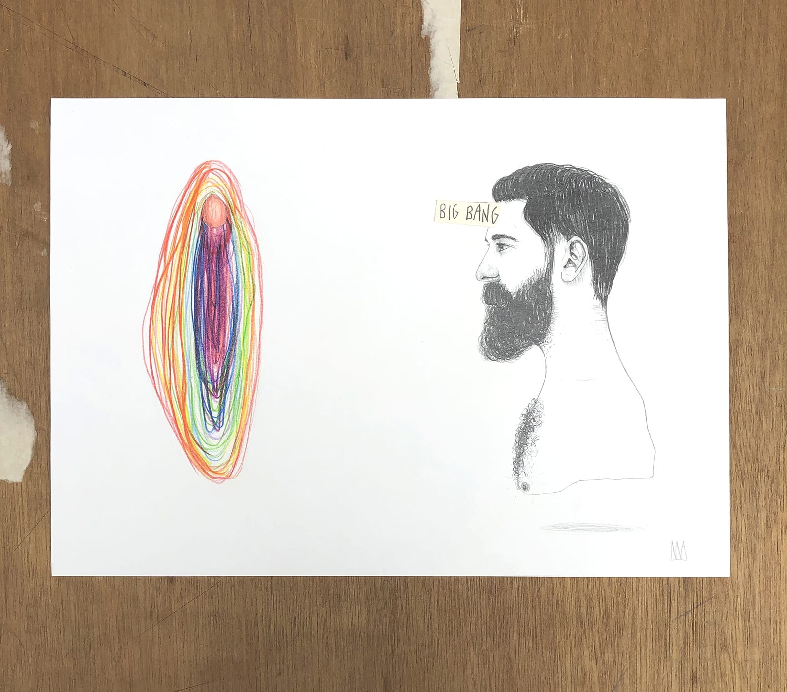 Mateo Andrea – Bigbang, 2019, Dessin