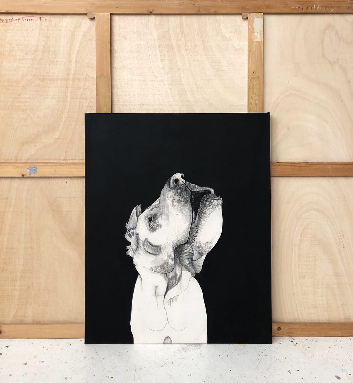 Mateo Andrea – Perrito Señor, technique mixte sur toile (2015)