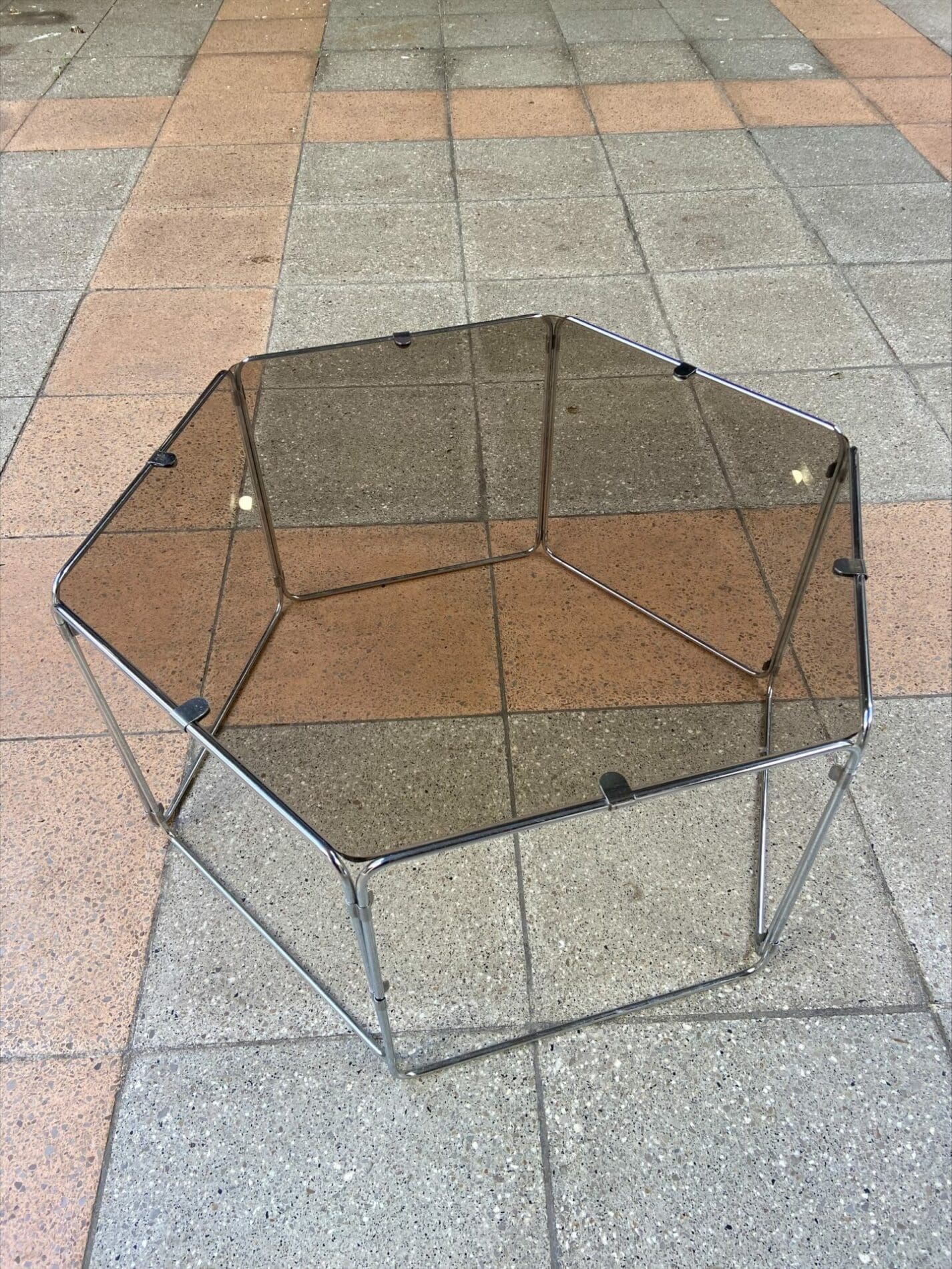 Max Sauze – Ensemble de 3 tables basses / bouts de canapé