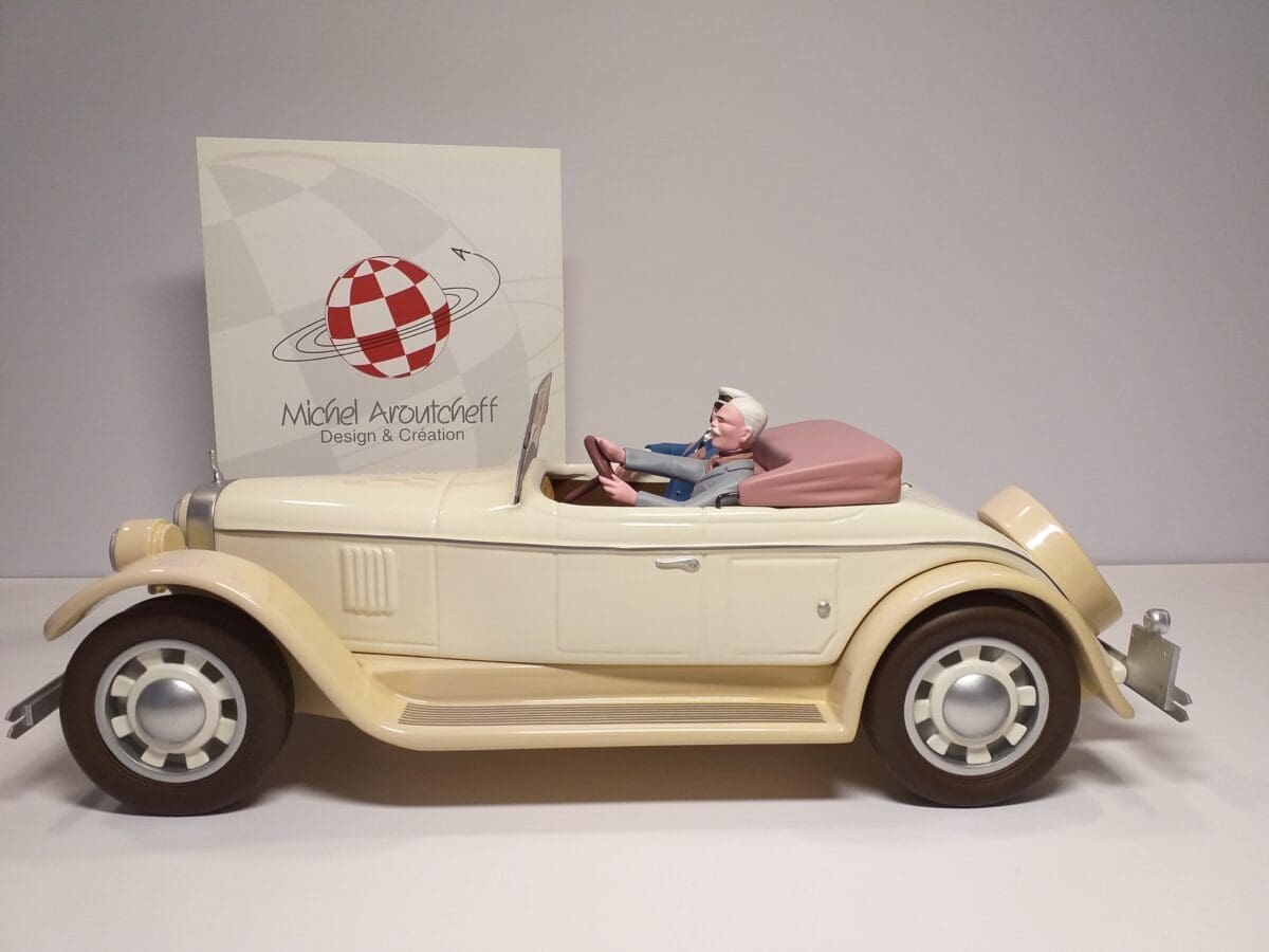 Michel Aroutcheff – “Corto Maltese”: Car made of resin, wood and metal
