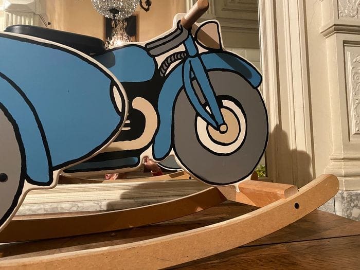 Michel Aroutcheff – Chaise à bascule Enfant –  Rare