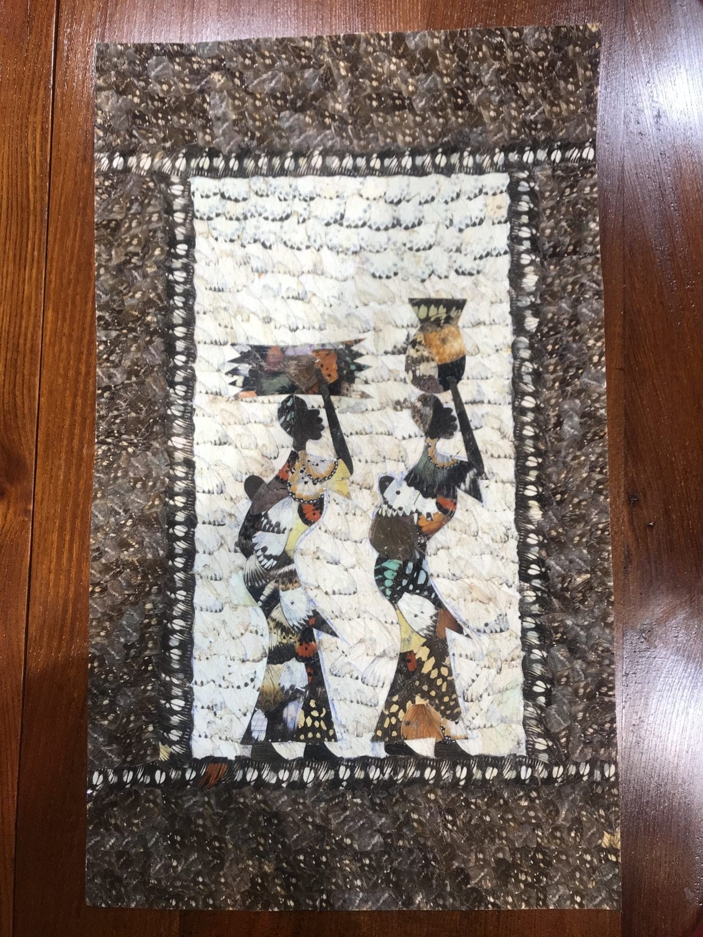 Collage d’Ailes de Papillons par Moluh Seidou – Chef-d’œuvre de 2017