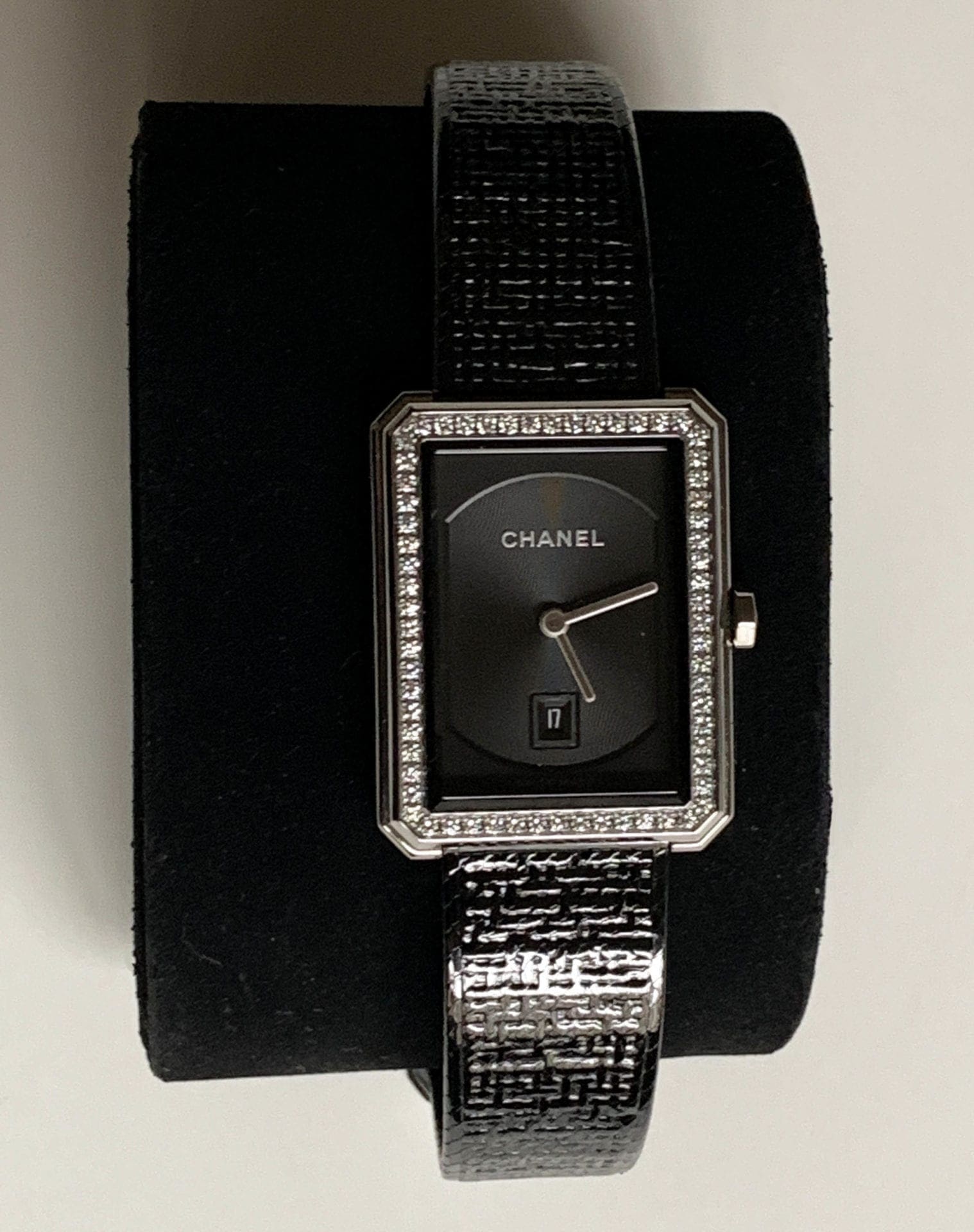 Montre Chanel – Boyfriend tweed/ Diamants