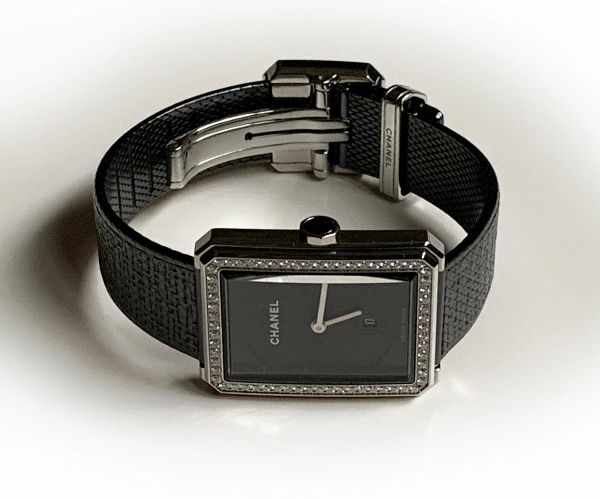 Montre Chanel – Boyfriend tweed/ Diamants