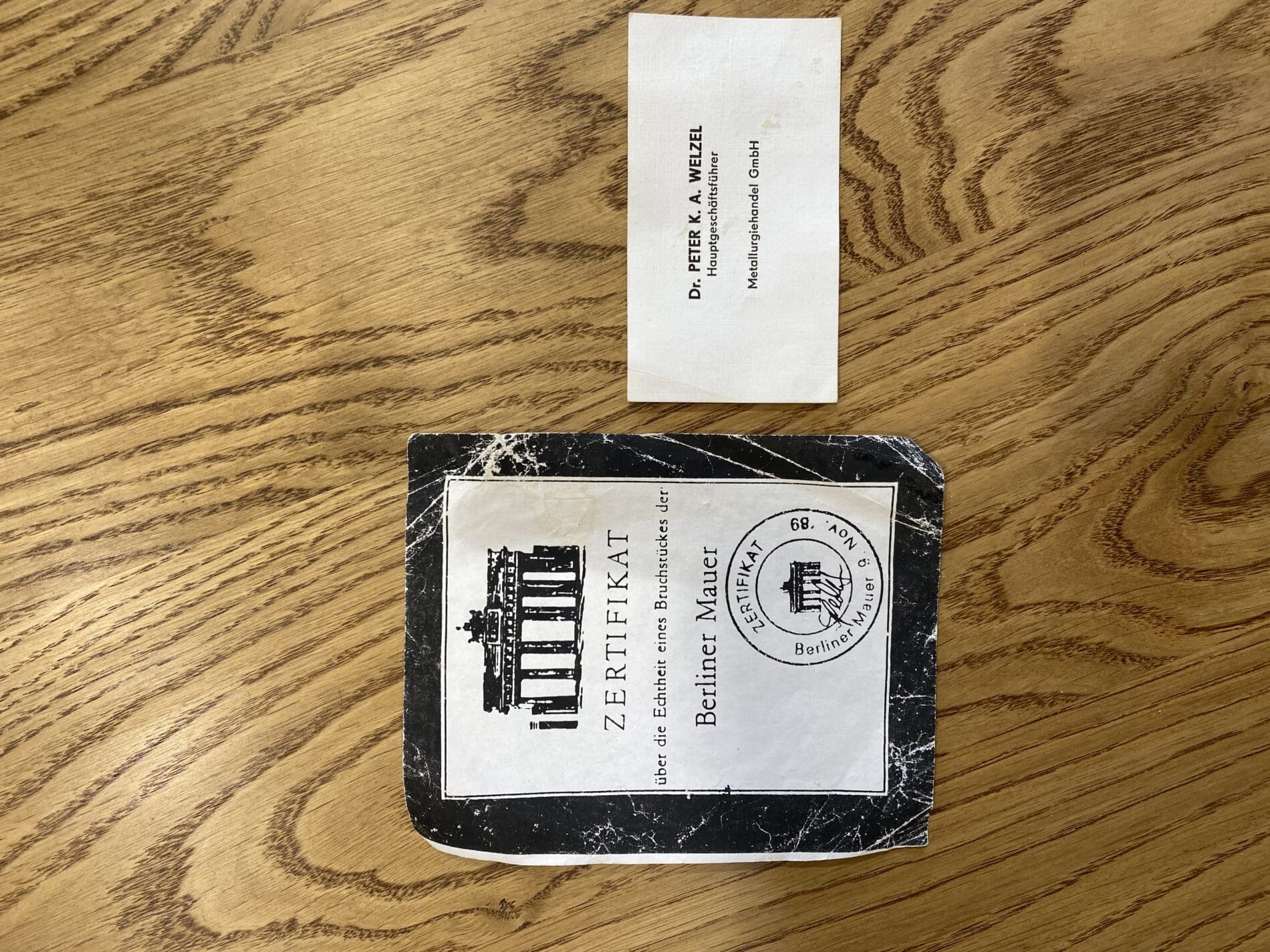 Morceau du mur de Berlin à vendre – Historique