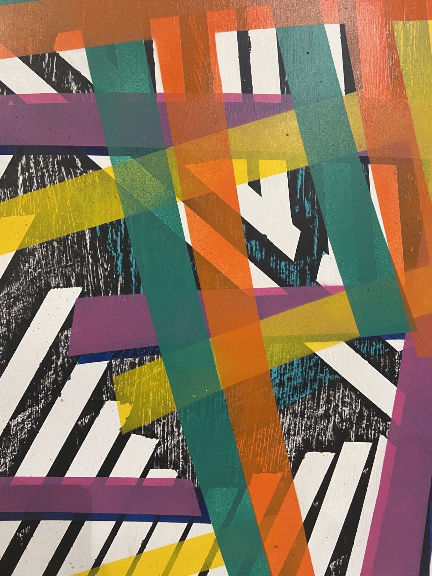 N-OR 1989 par Medaglini – Technique Mixte sur Bois, 122 x 122 cm