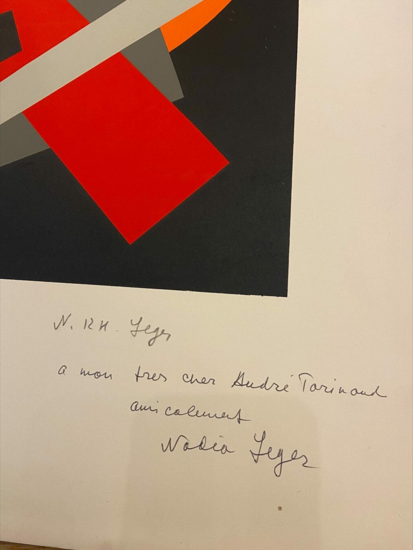 Nadia Léger – Sérigraphie Abstract (circa 1970)