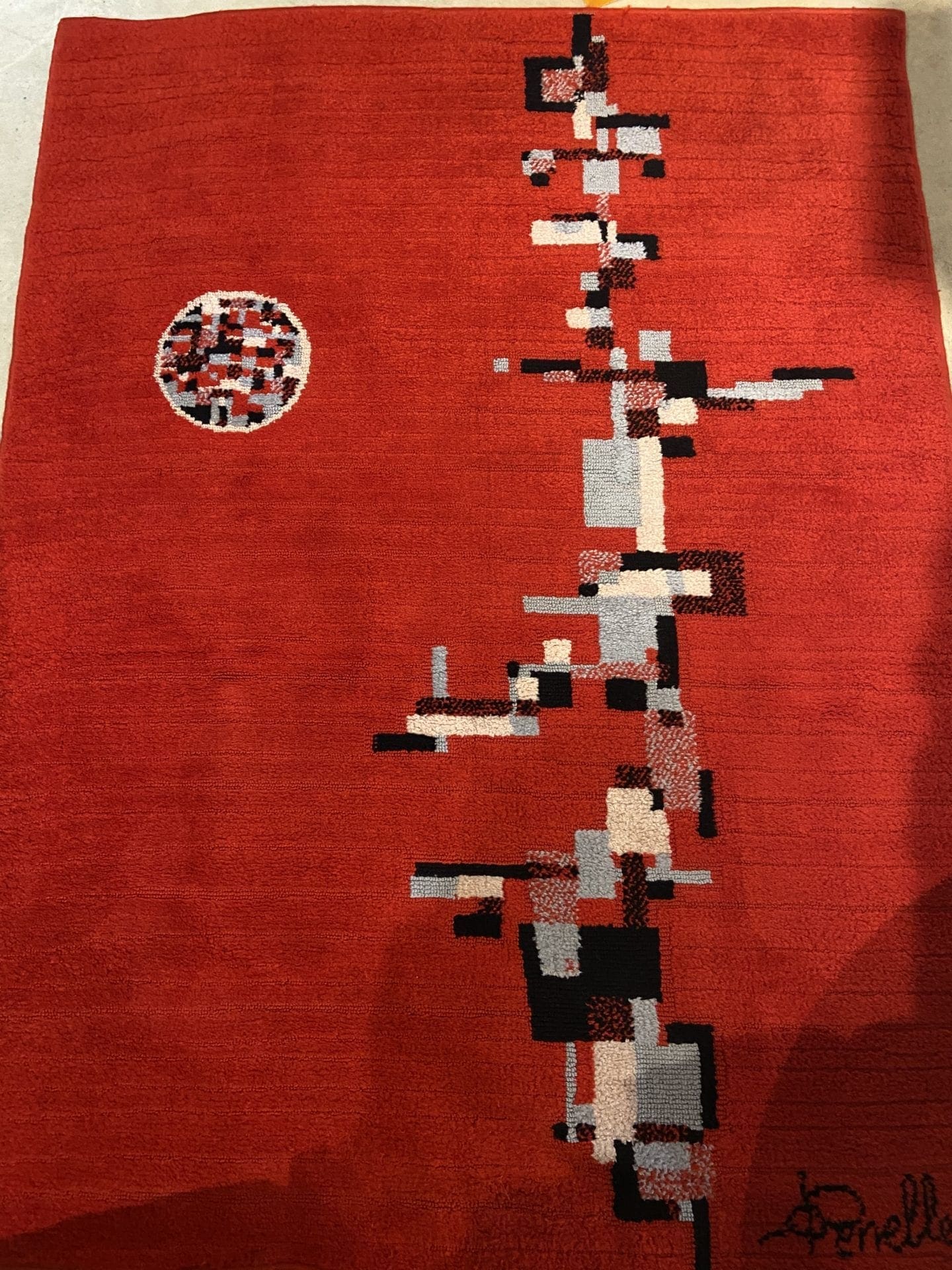 Odile Penelle – Tapis Jacquard Laine 1987
