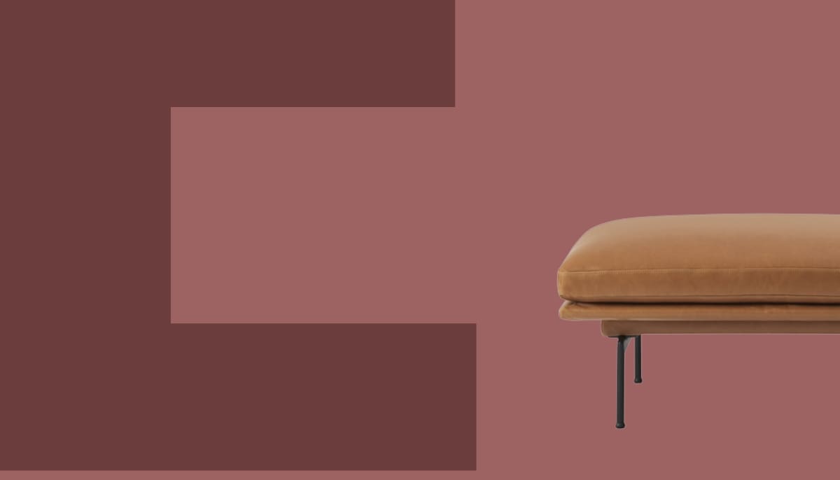 Ottomane et pouf à vendre sur The auctionlab ban caté letter