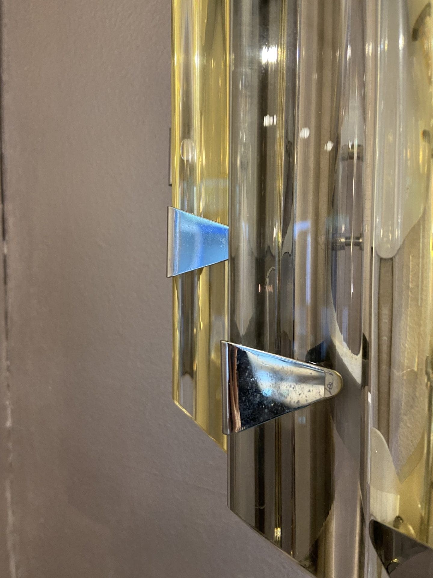 Paire d&rsquo;appliques en verre de Murano, années 1980